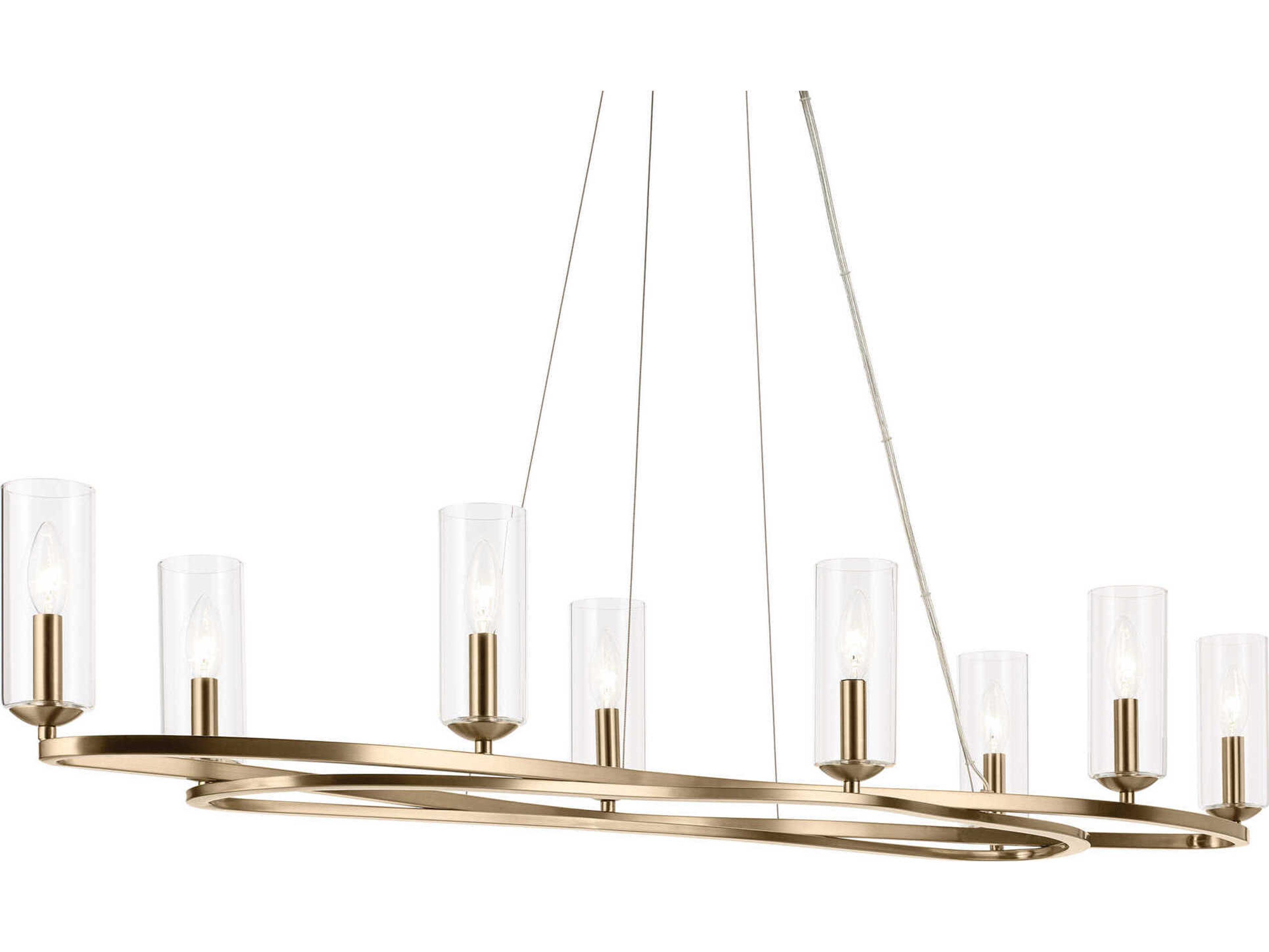 Kichler Harpin 8-Light Champagne Bronze Cylinder Island Pendant