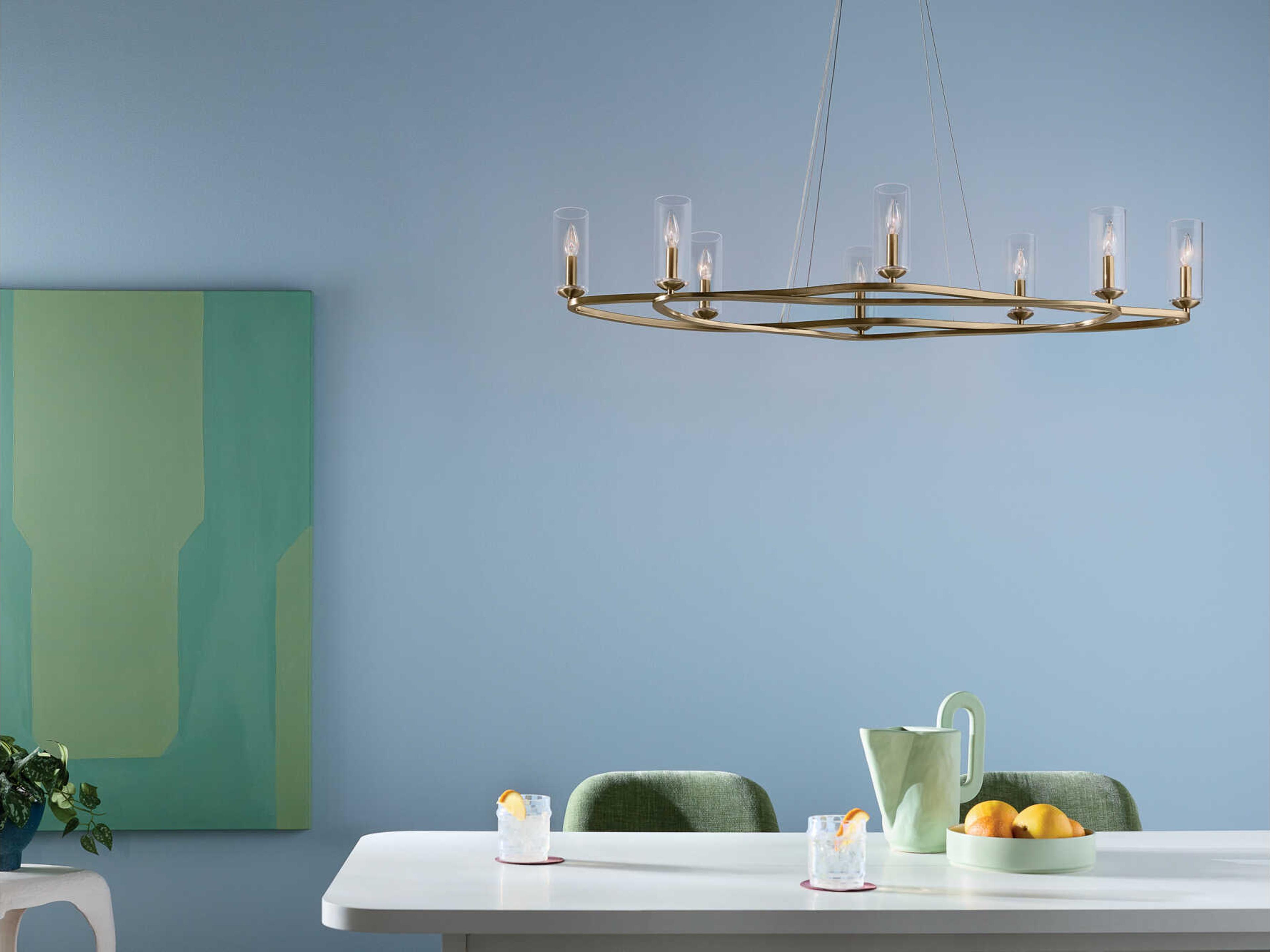 Kichler Harpin 8-Light Champagne Bronze Cylinder Island Pendant