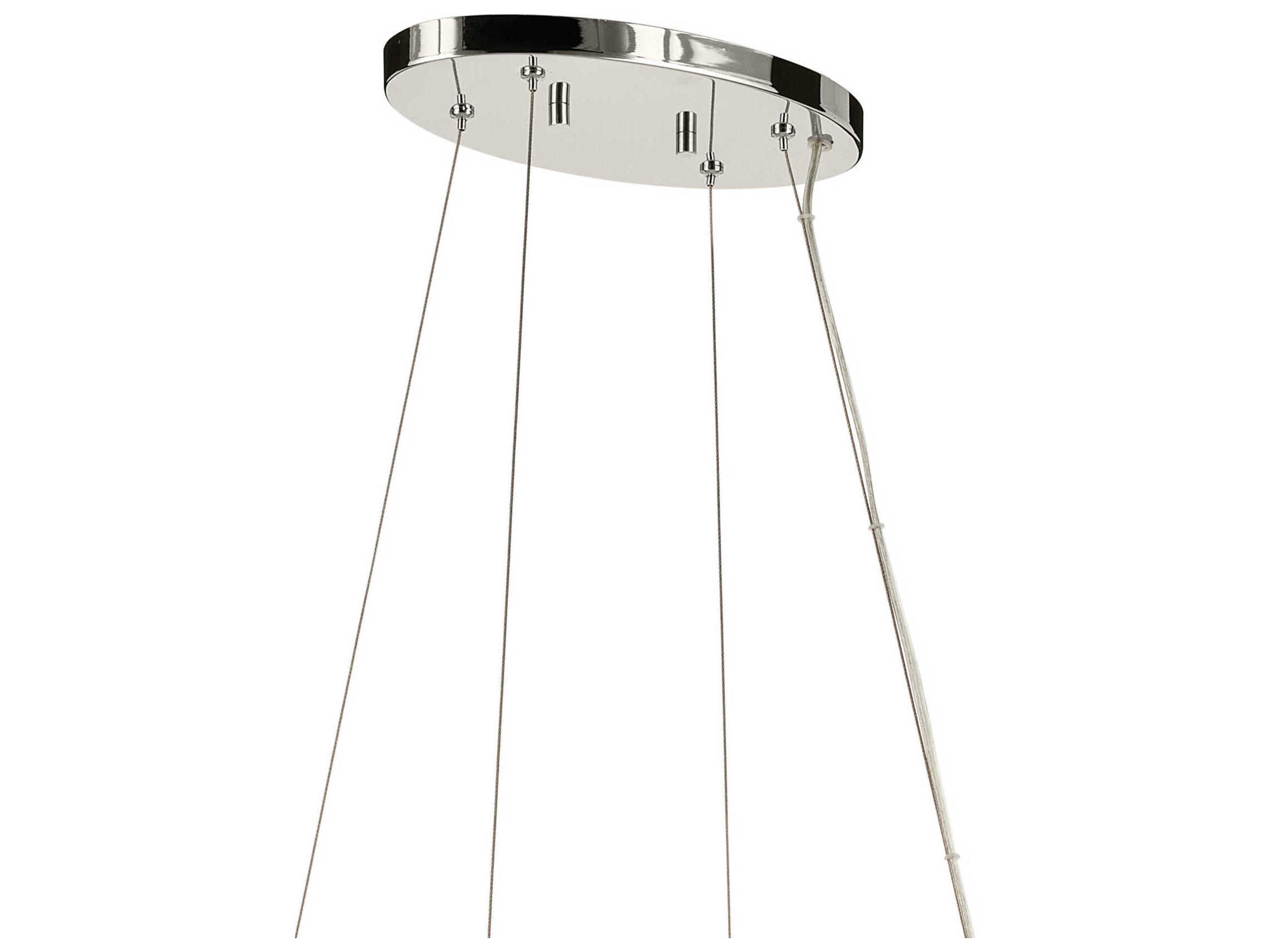 Kichler Harpin 8-Light Polished Nickel Cylinder Island Pendant