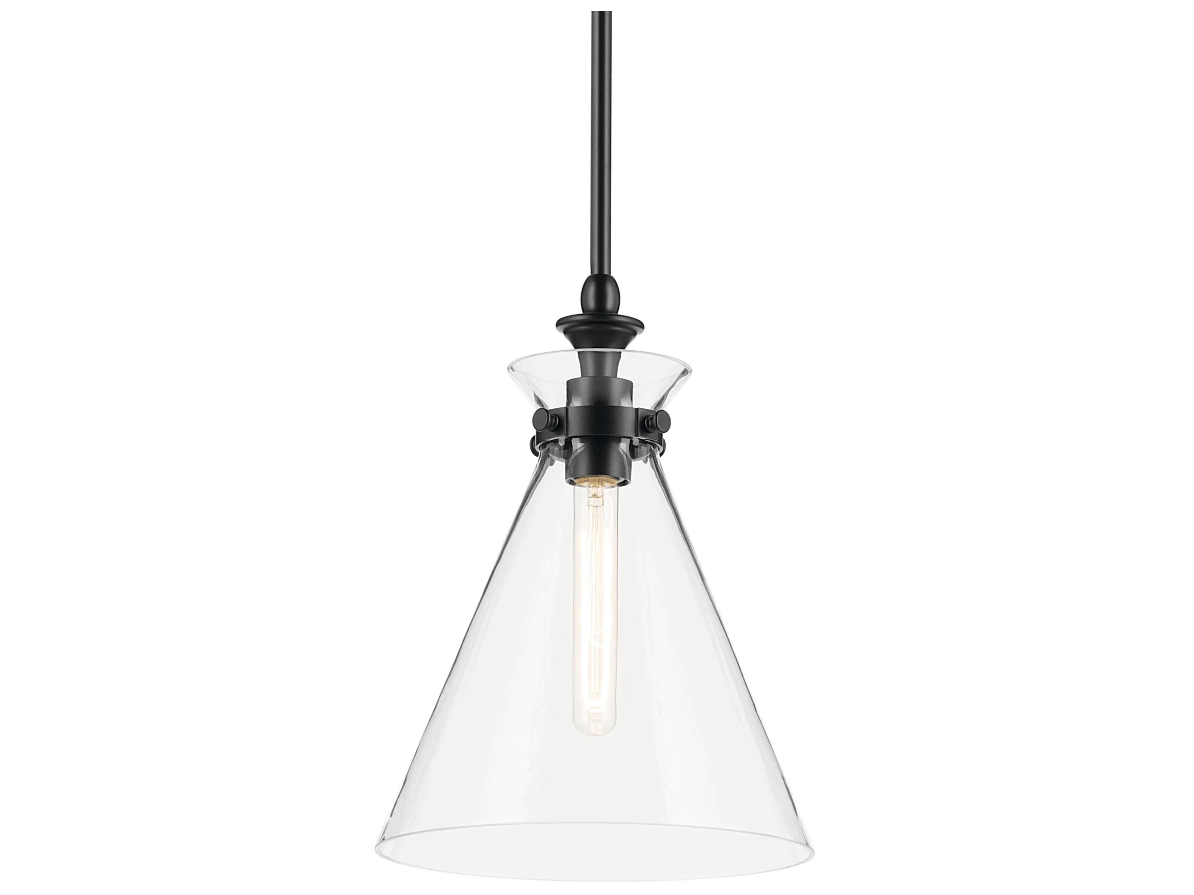 Kichler Laria 1-Light Black Mini Pendant