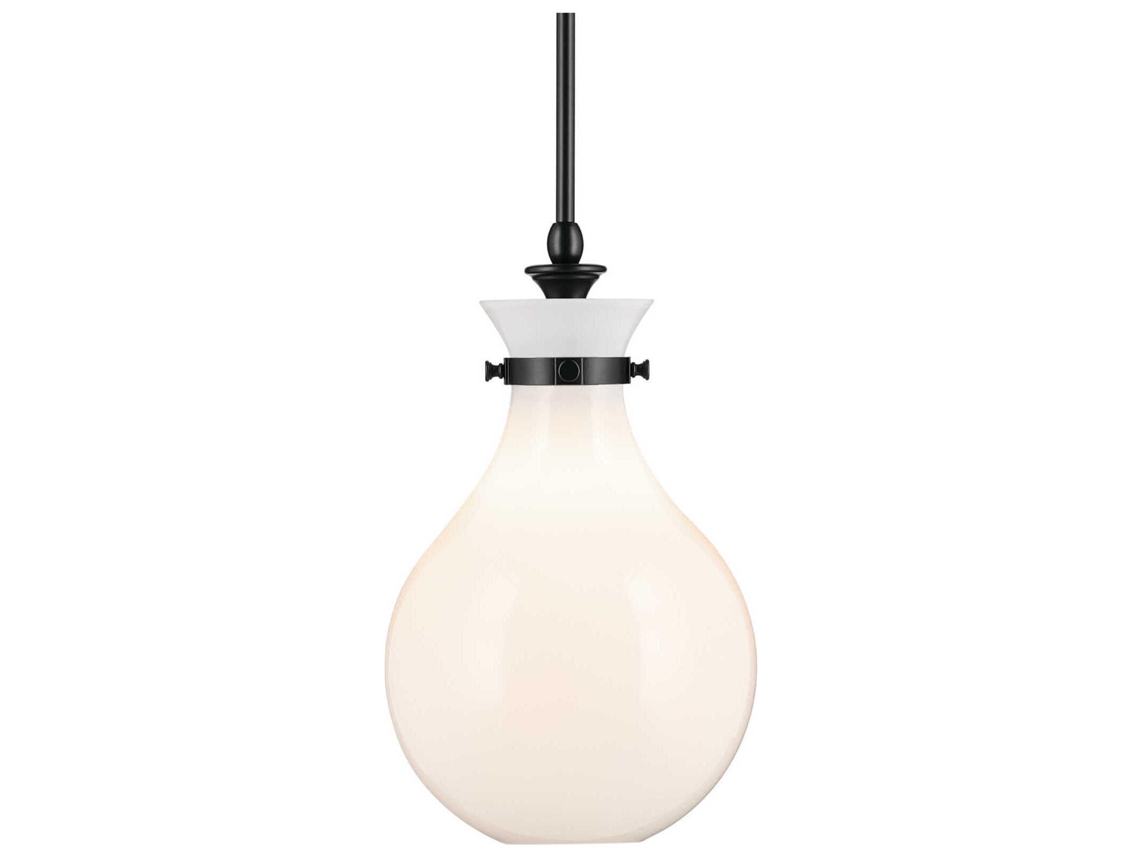 Kichler Laria 1-Light Black Mini Pendant