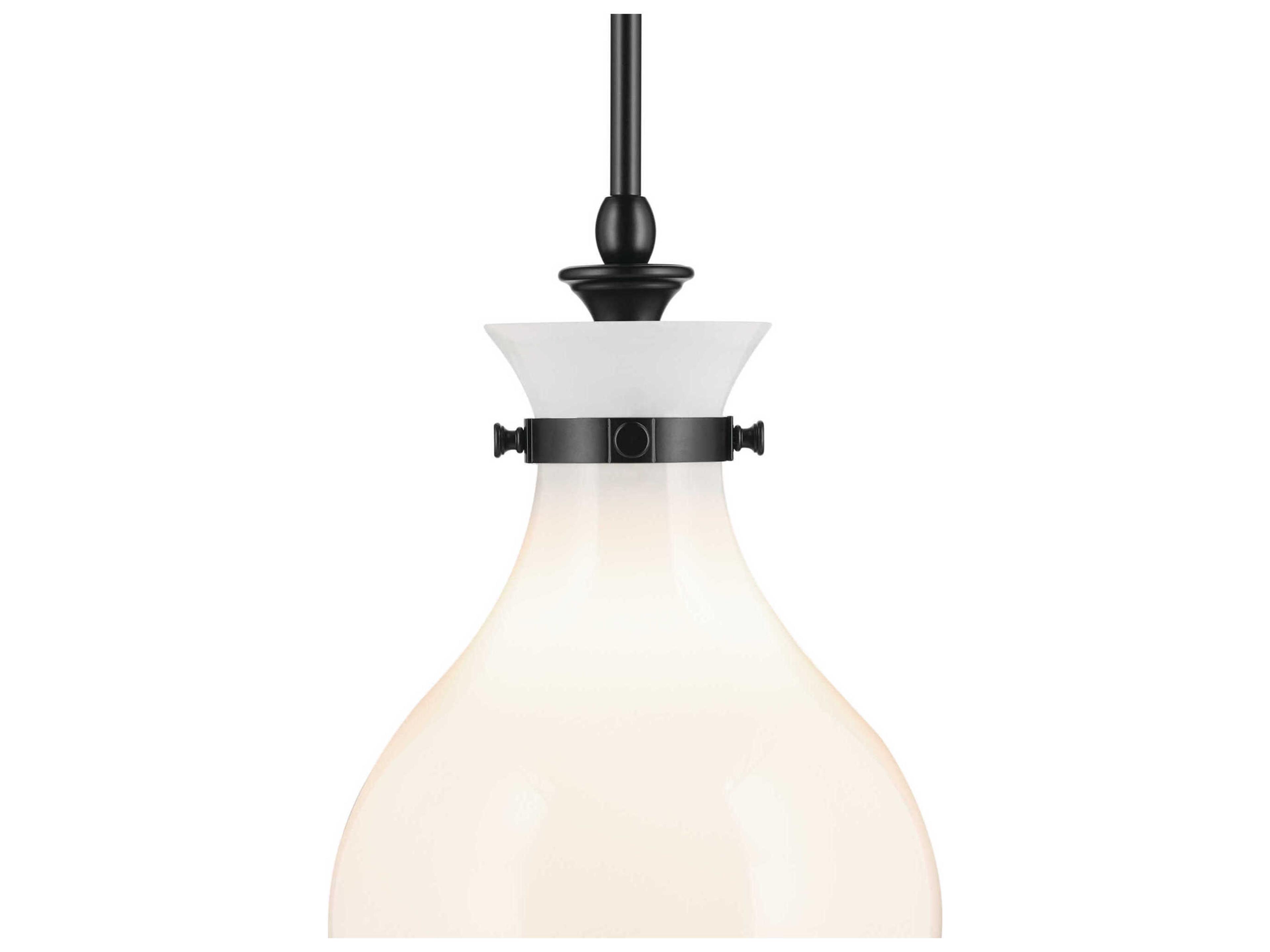 Kichler Laria 1-Light Black Mini Pendant