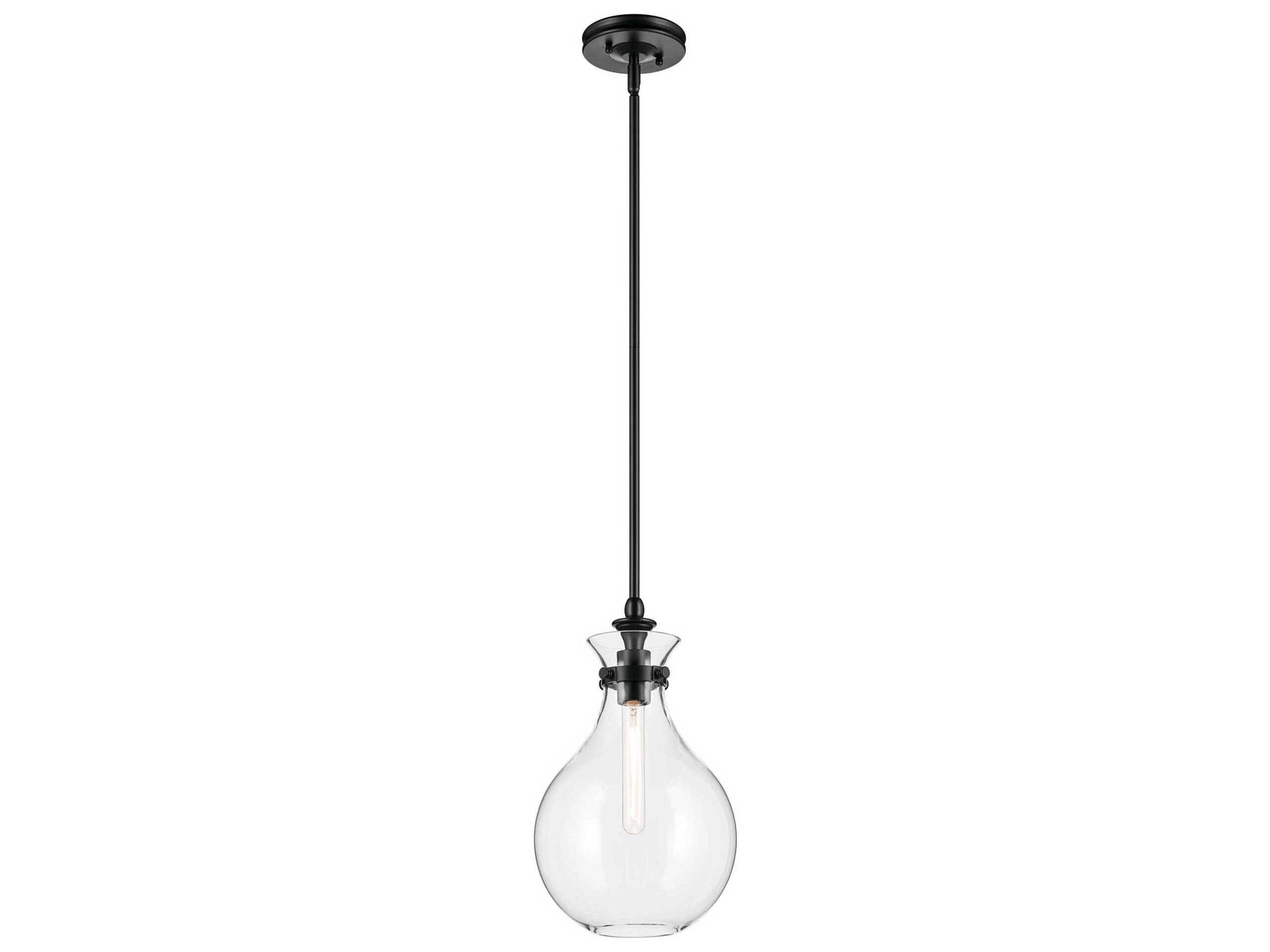 Laria 1-Light Black Mini Pendant