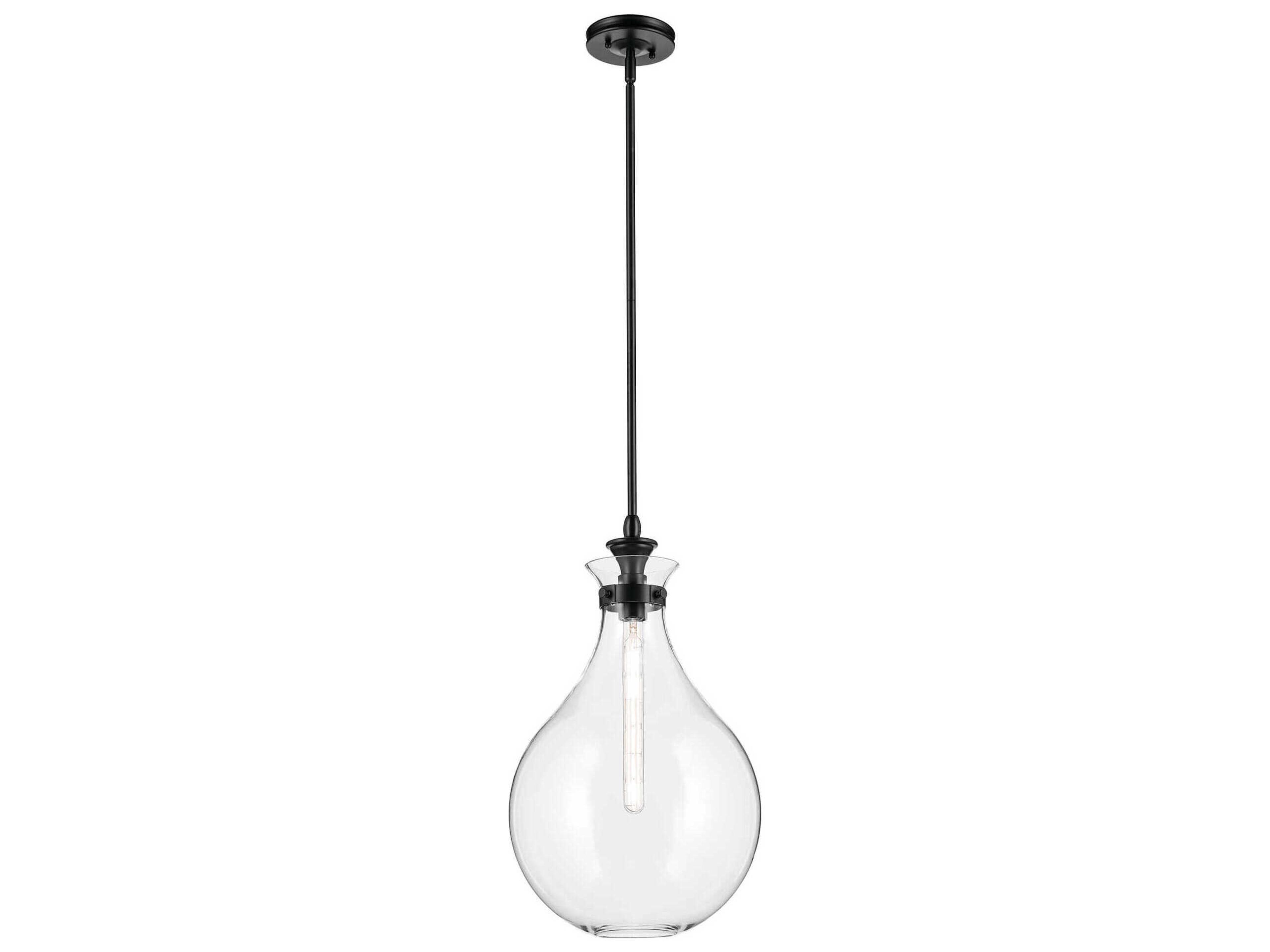 Laria 1-Light Black Pendant