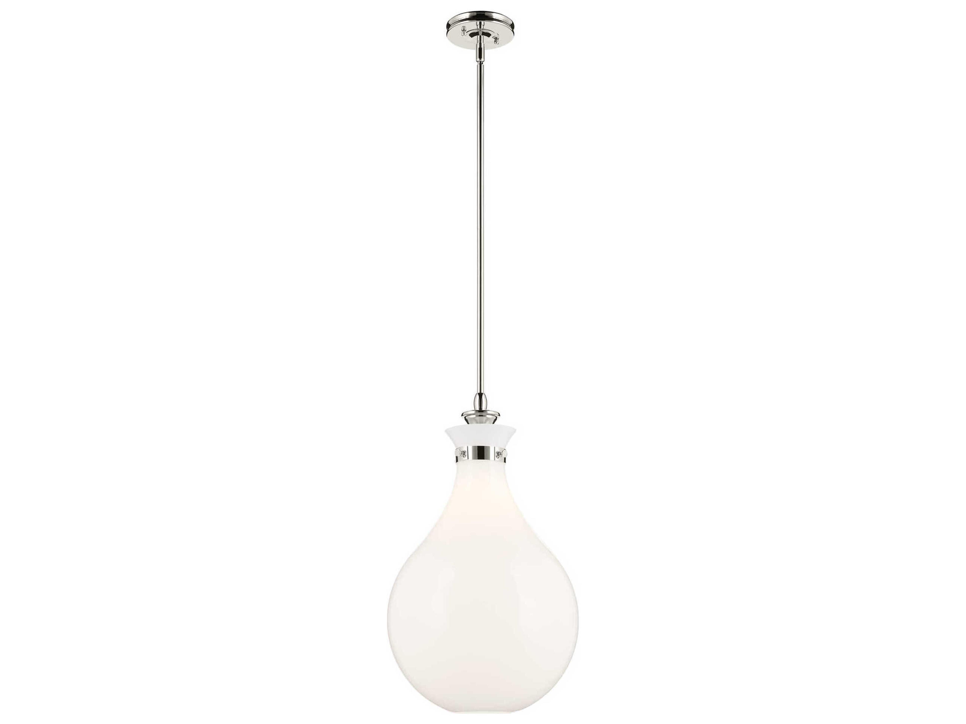 Laria 1-Light Polished Nickel Pendant