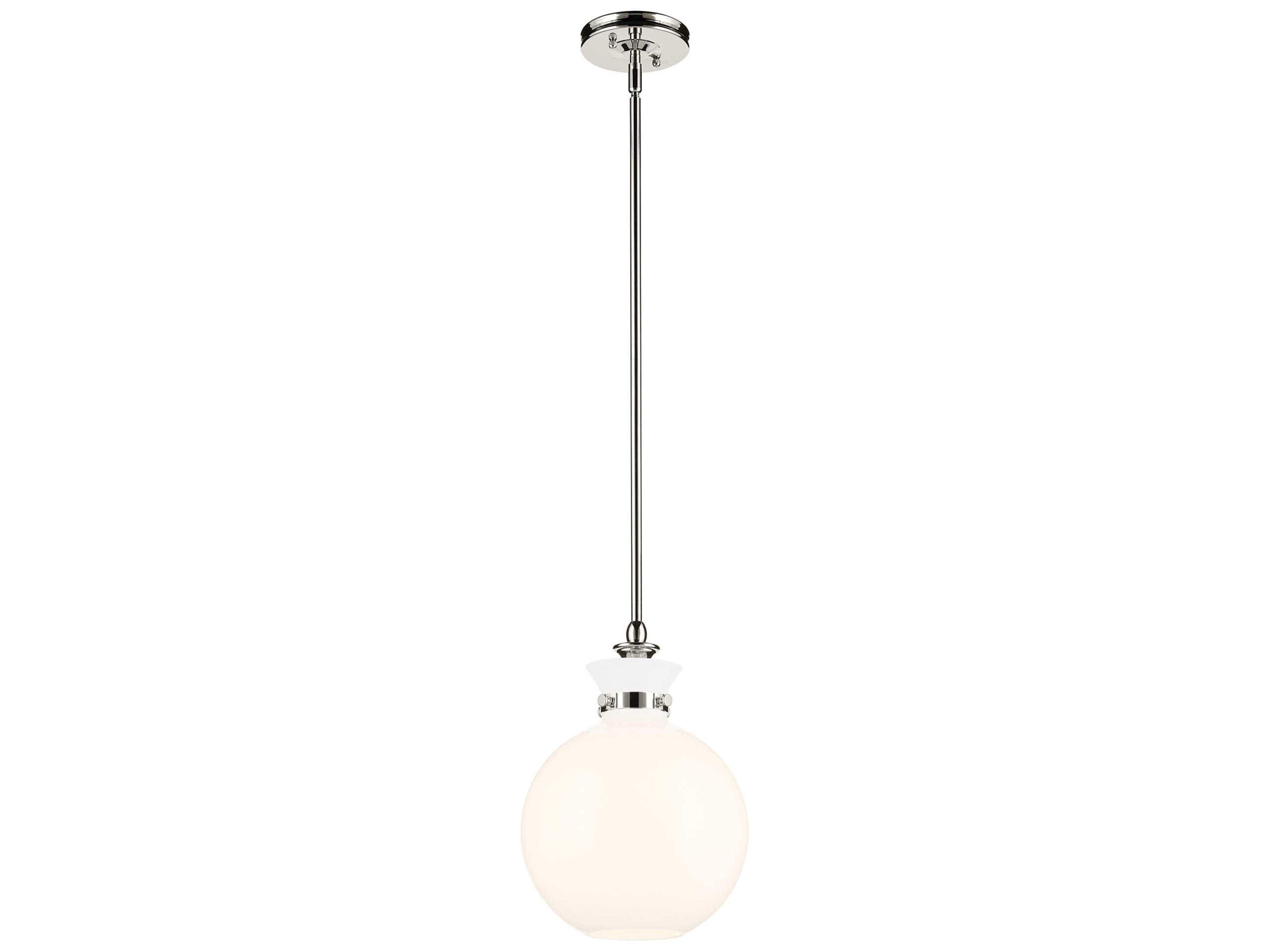 Laria 1-Light Polished Nickel Globe Mini Pendant