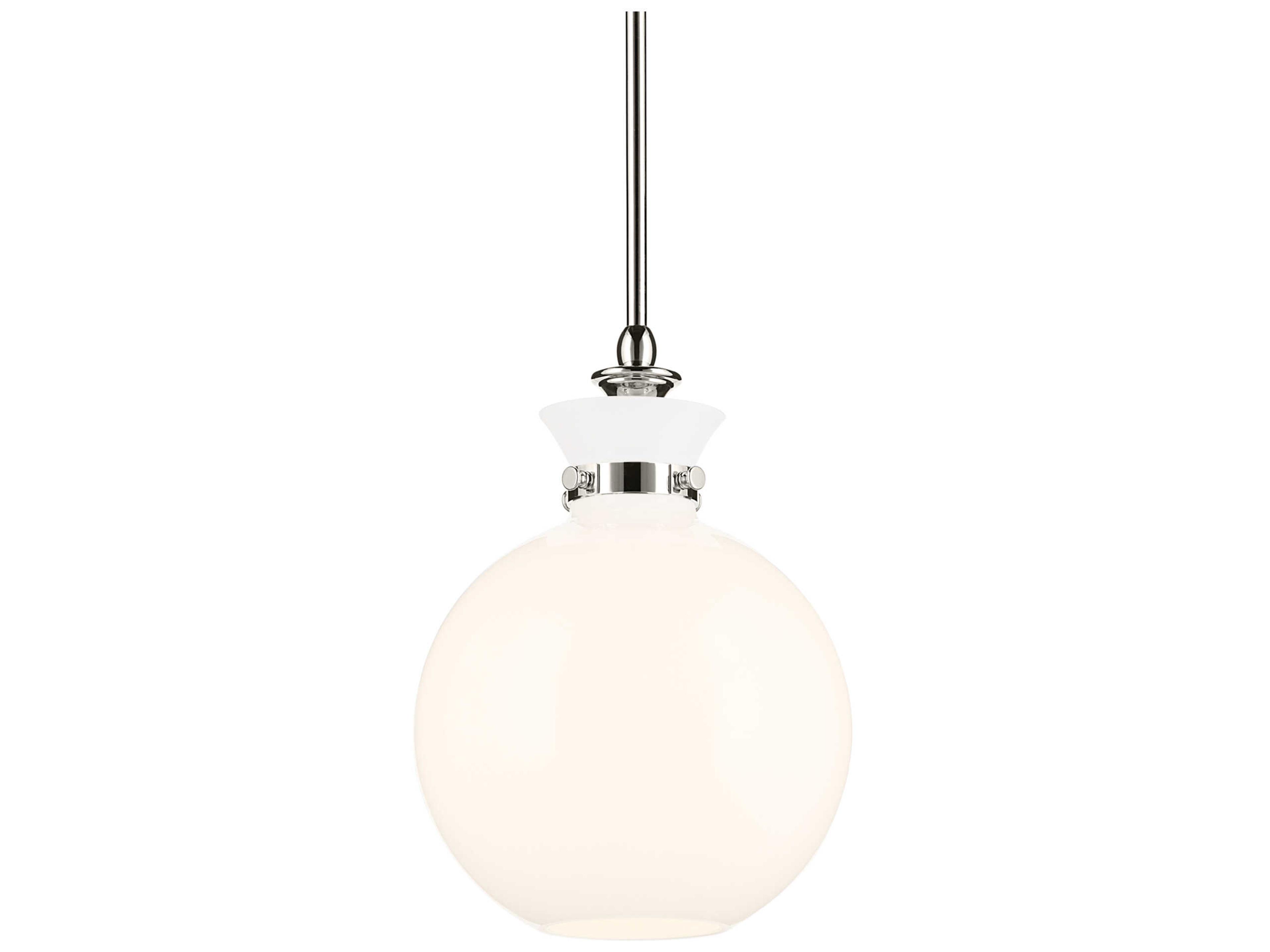 Kichler Laria 1-Light Polished Nickel Globe Mini Pendant