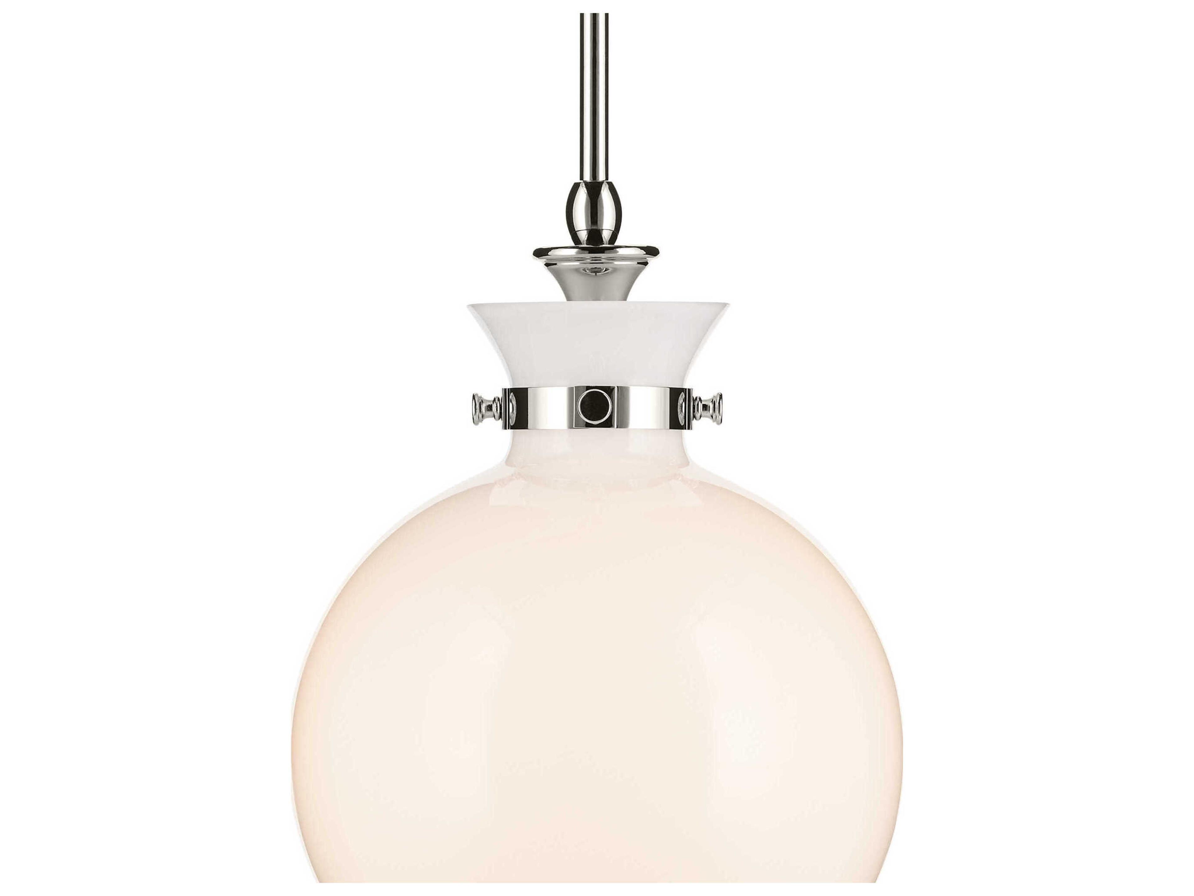 Kichler Laria 1-Light Polished Nickel Globe Mini Pendant