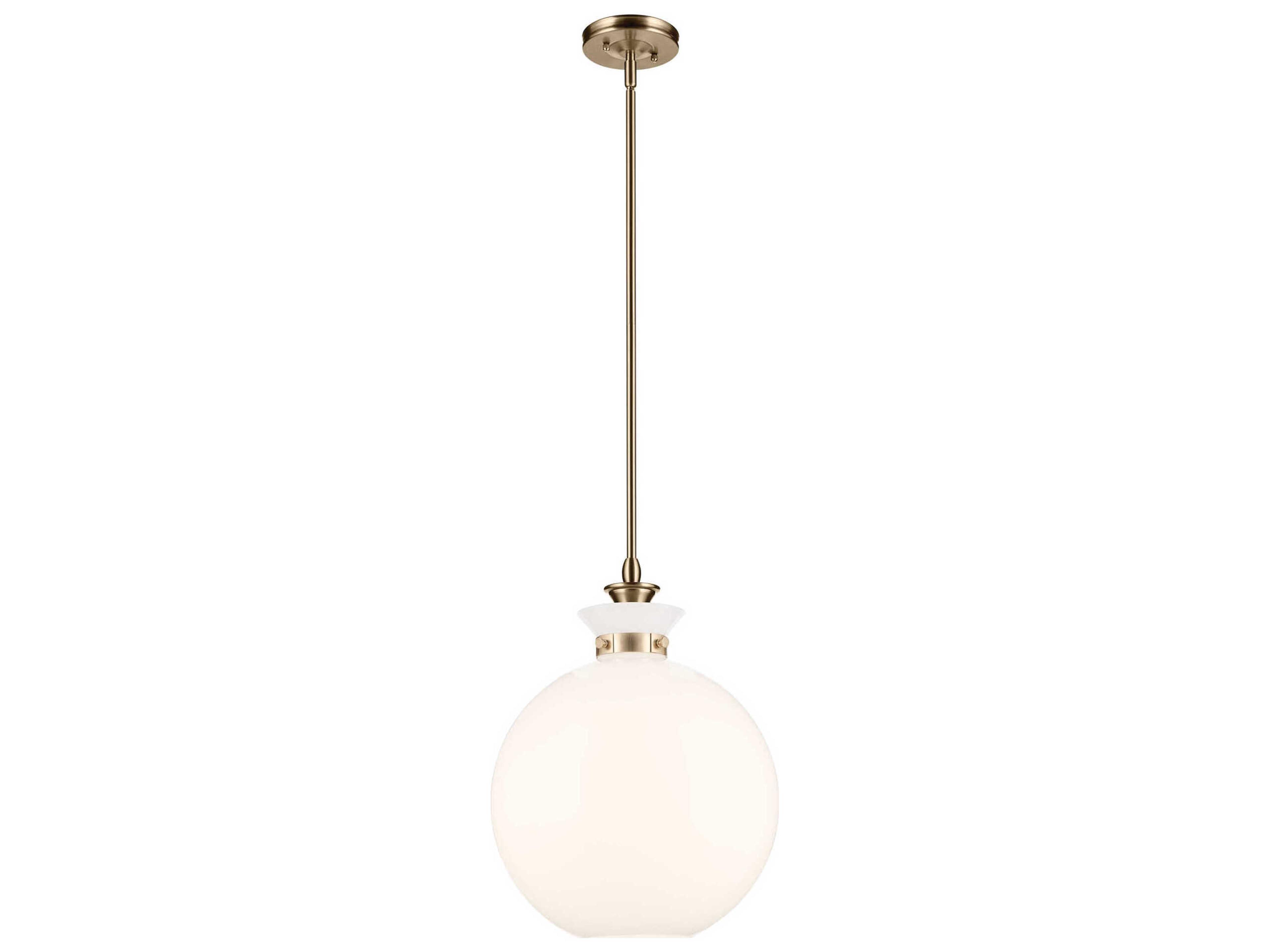 Laria 1-Light Champagne Bronze Globe Pendant
