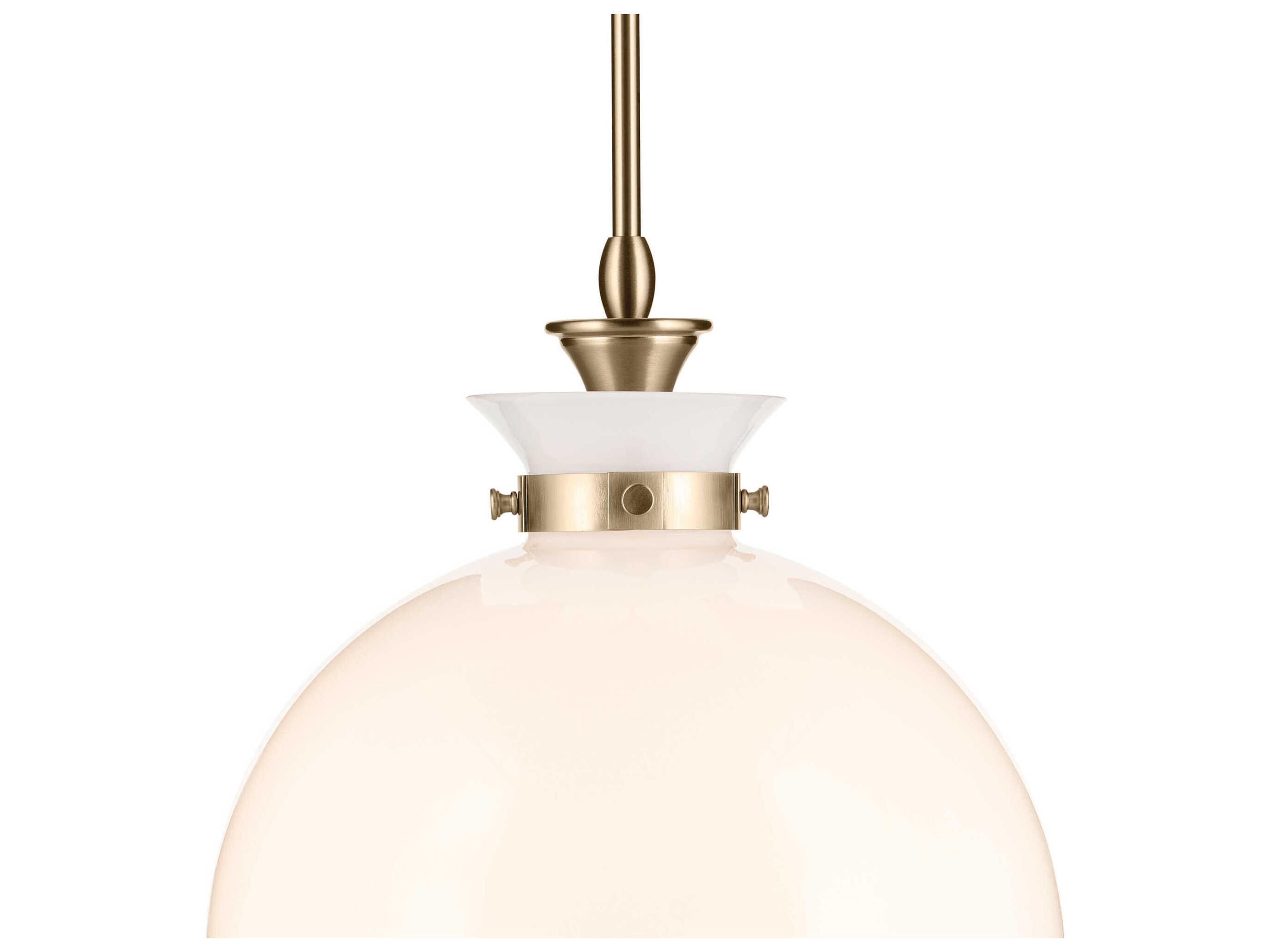 Kichler Laria 1-Light Champagne Bronze Globe Pendant