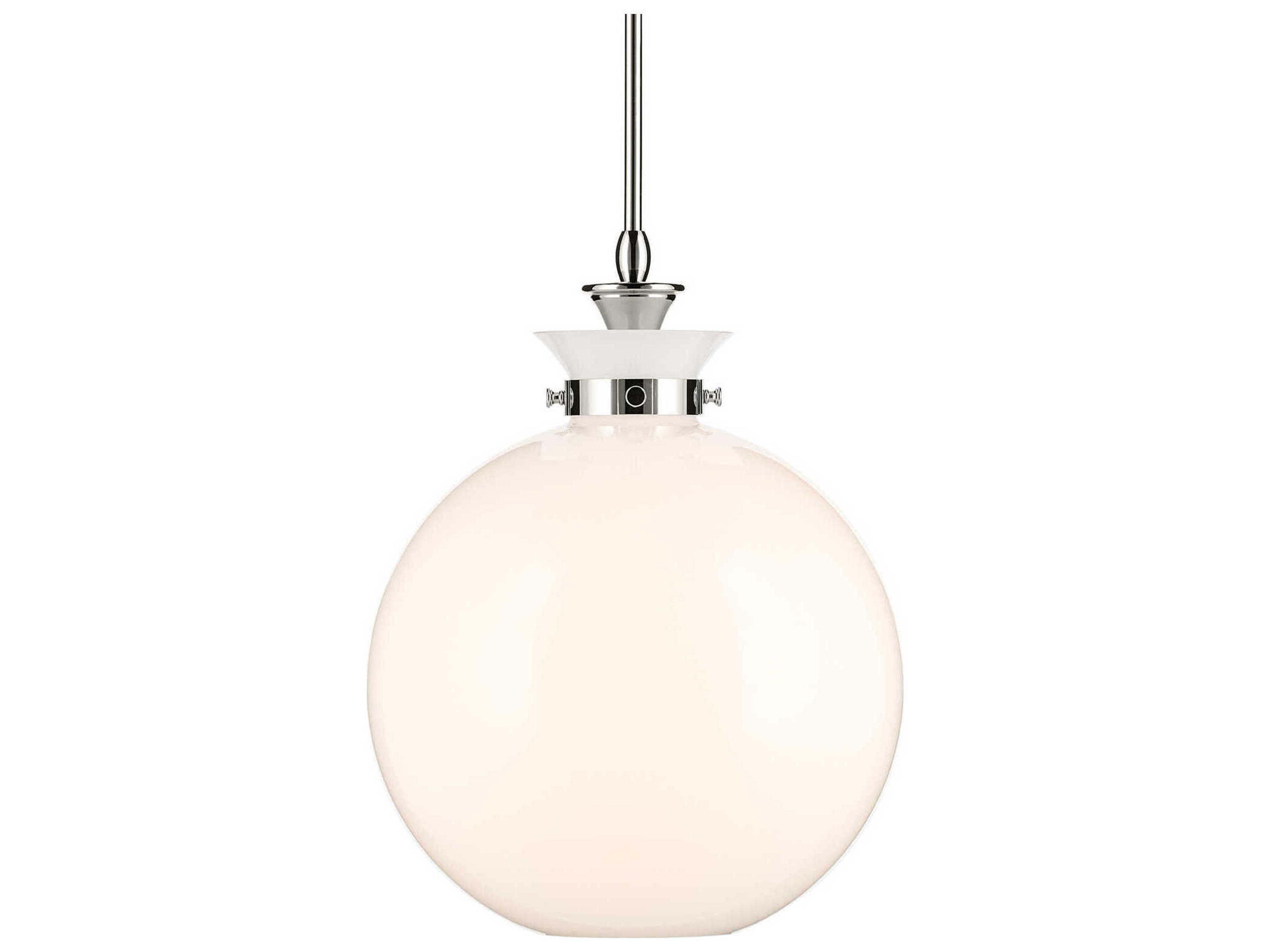 Kichler Laria 1-Light Polished Nickel Globe Pendant