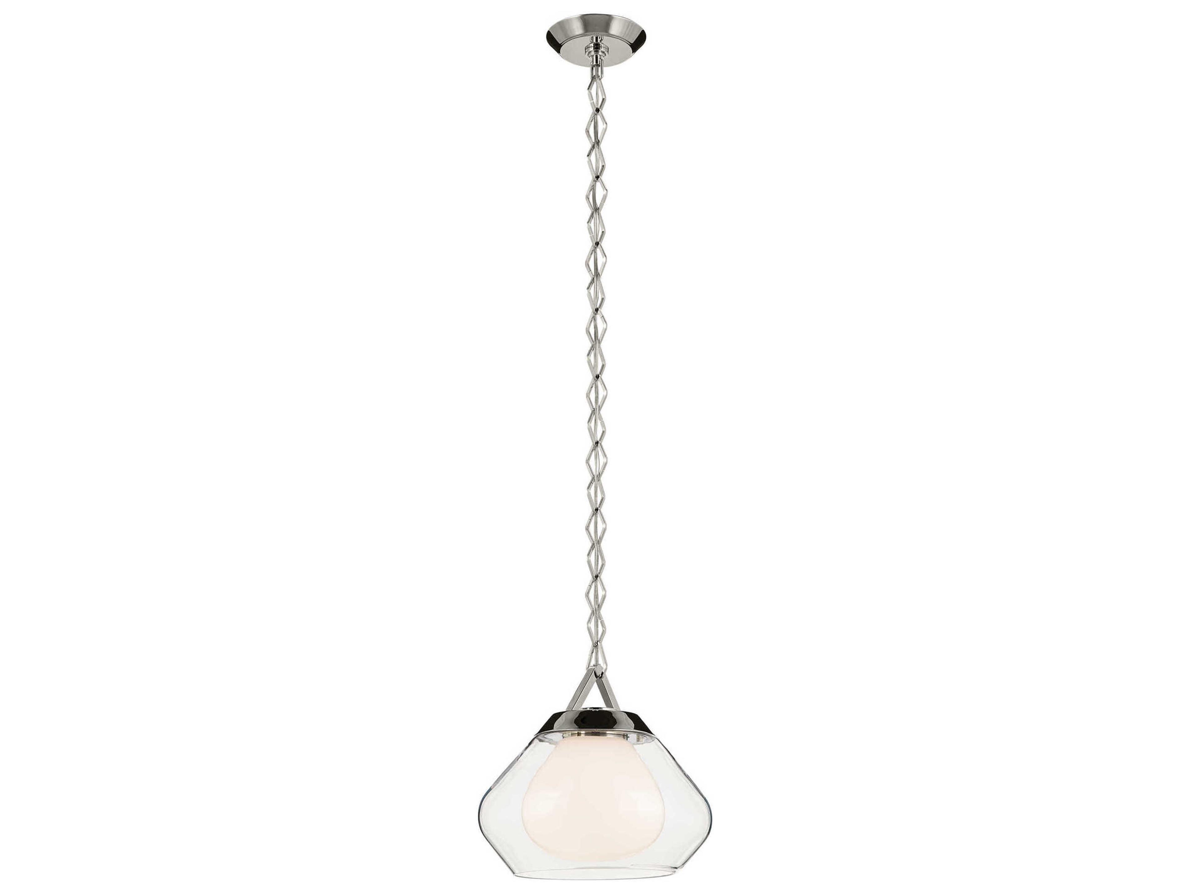 Nella 1-Light Polished Nickel Mini Pendant