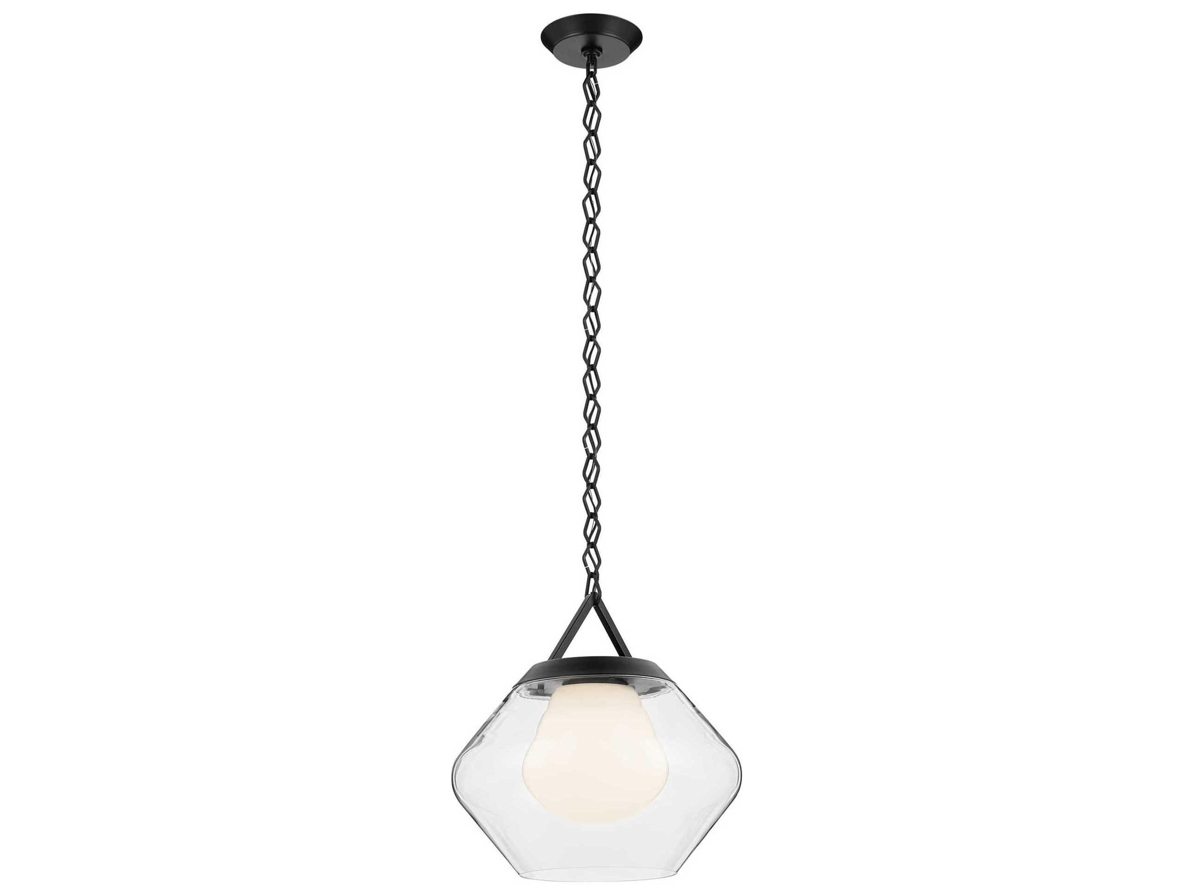 Nella 1-Light Black Pendant