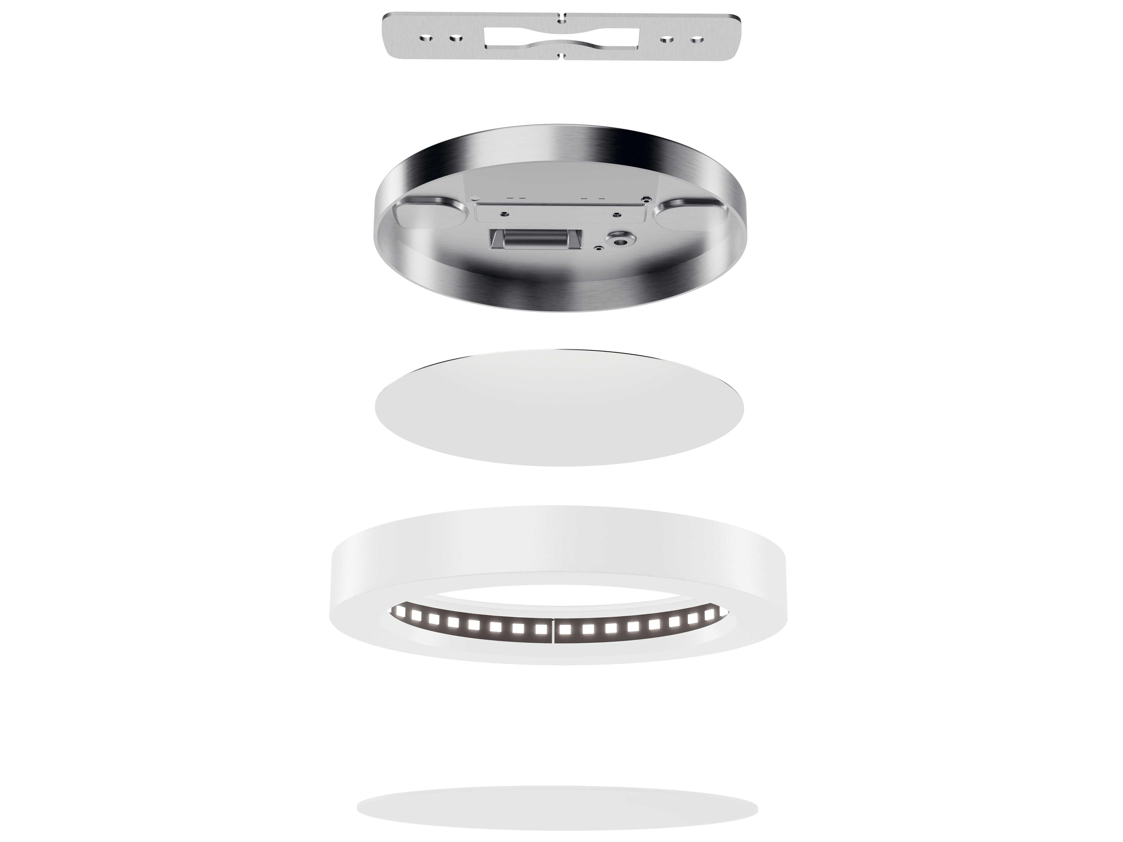 Kichler Ara White Round Flush Mount