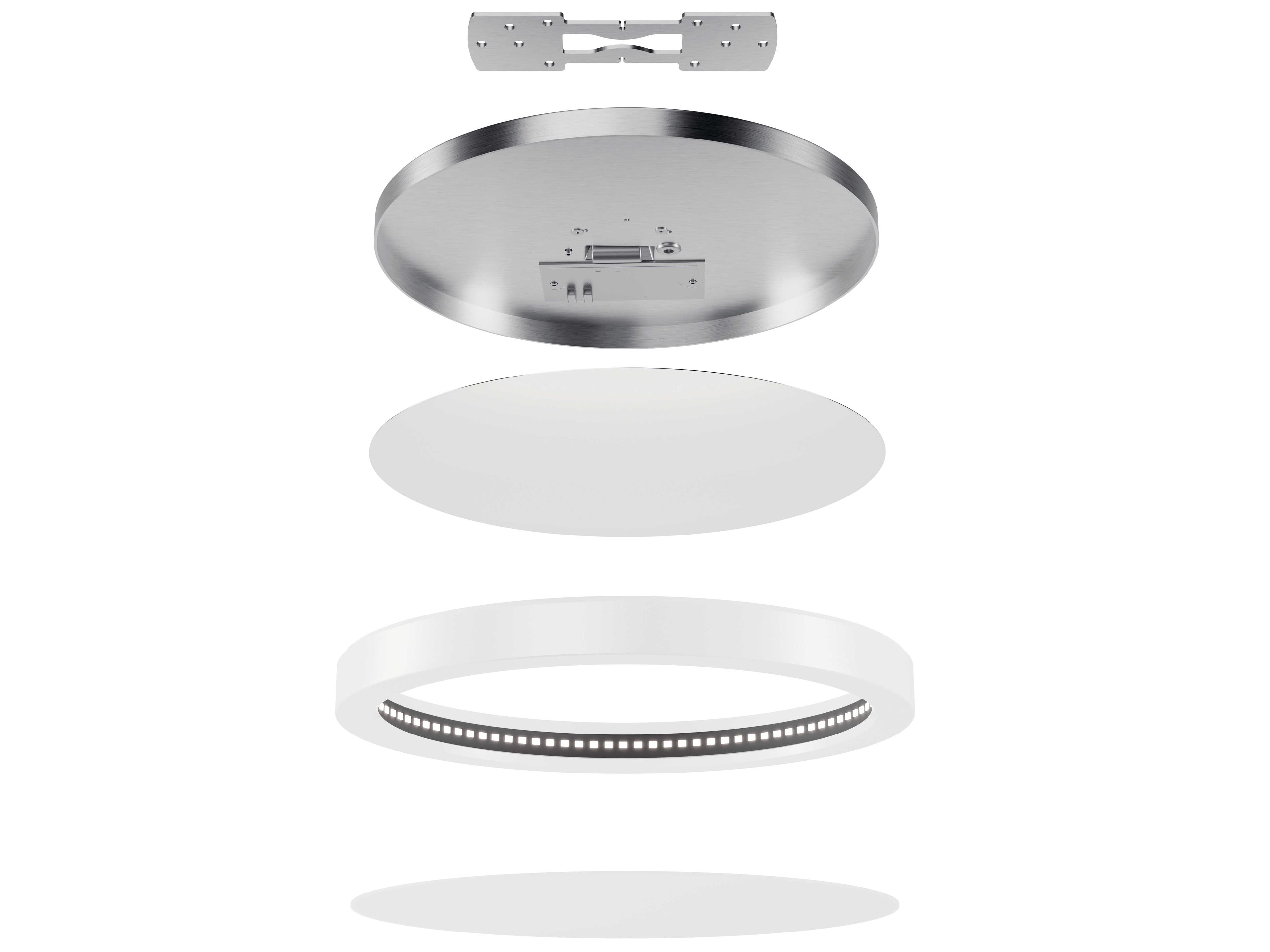 Kichler Ara White Round Flush Mount