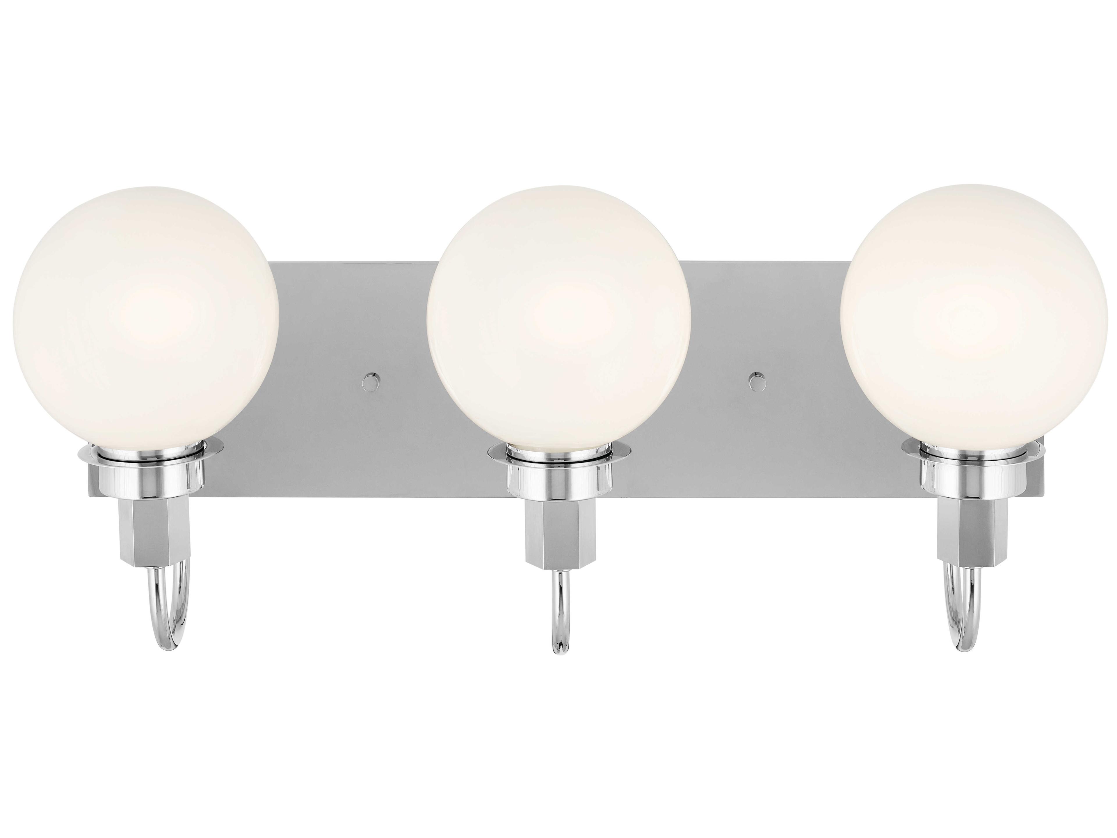 Kichler Hex 3-Light Chrome Glass Vanity Light