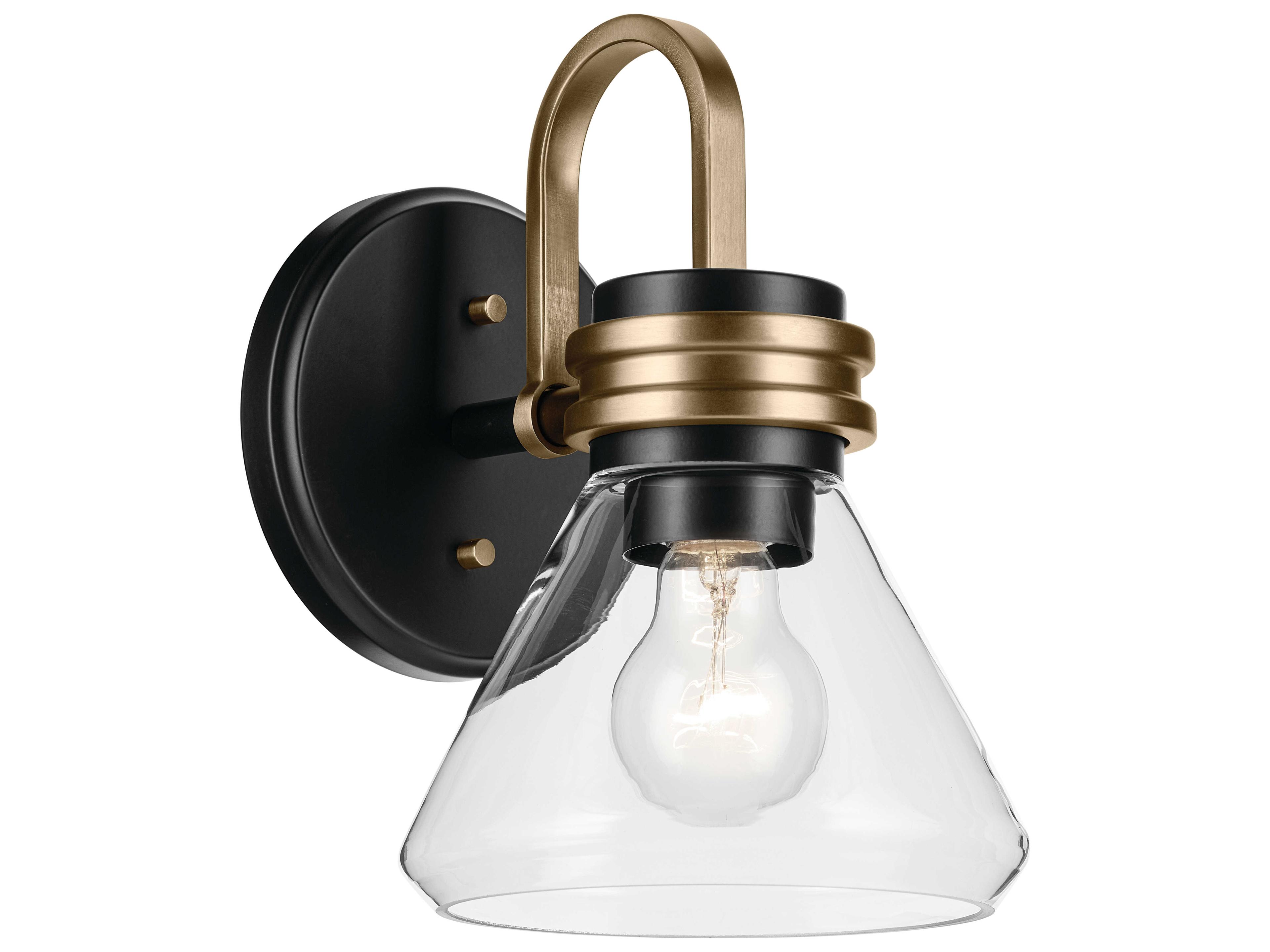 Farum 1-Light Black Wall Sconce