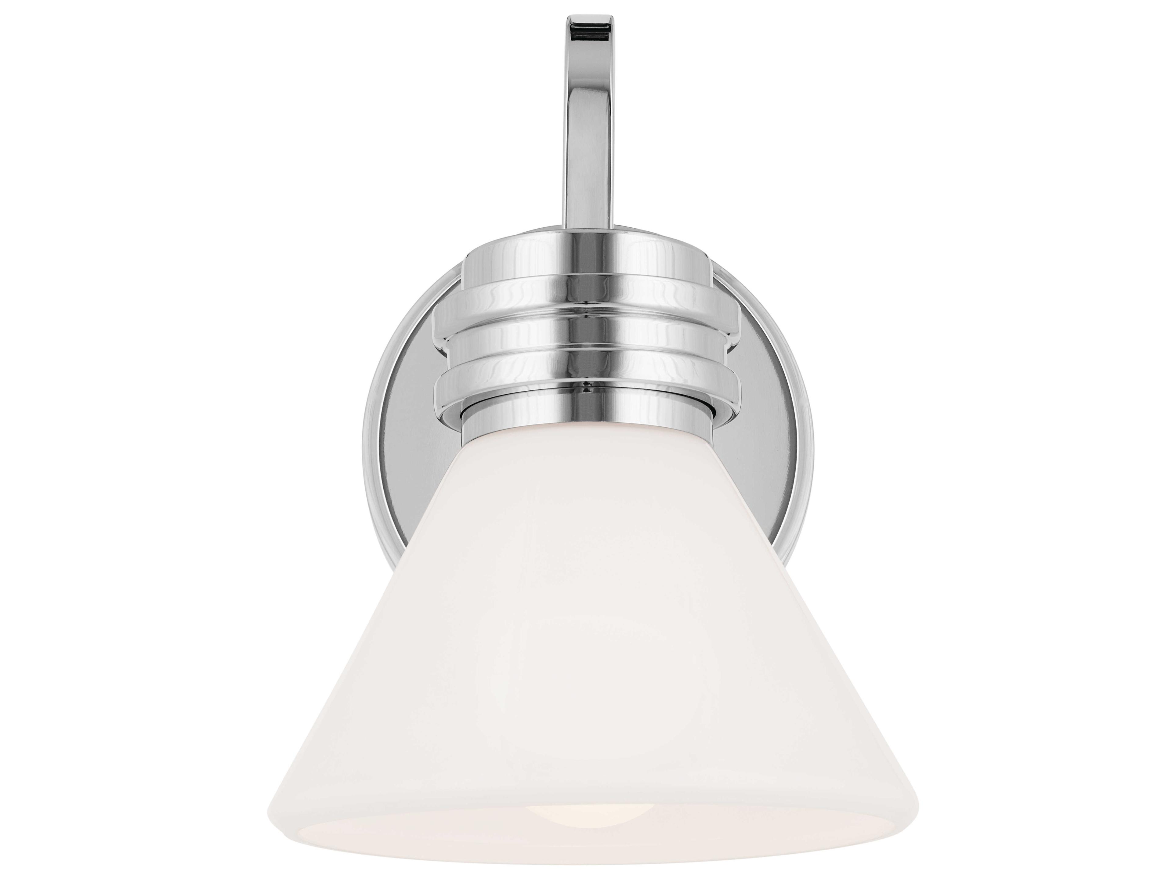 Kichler Farum 1-Light Chrome Glass Wall Sconce