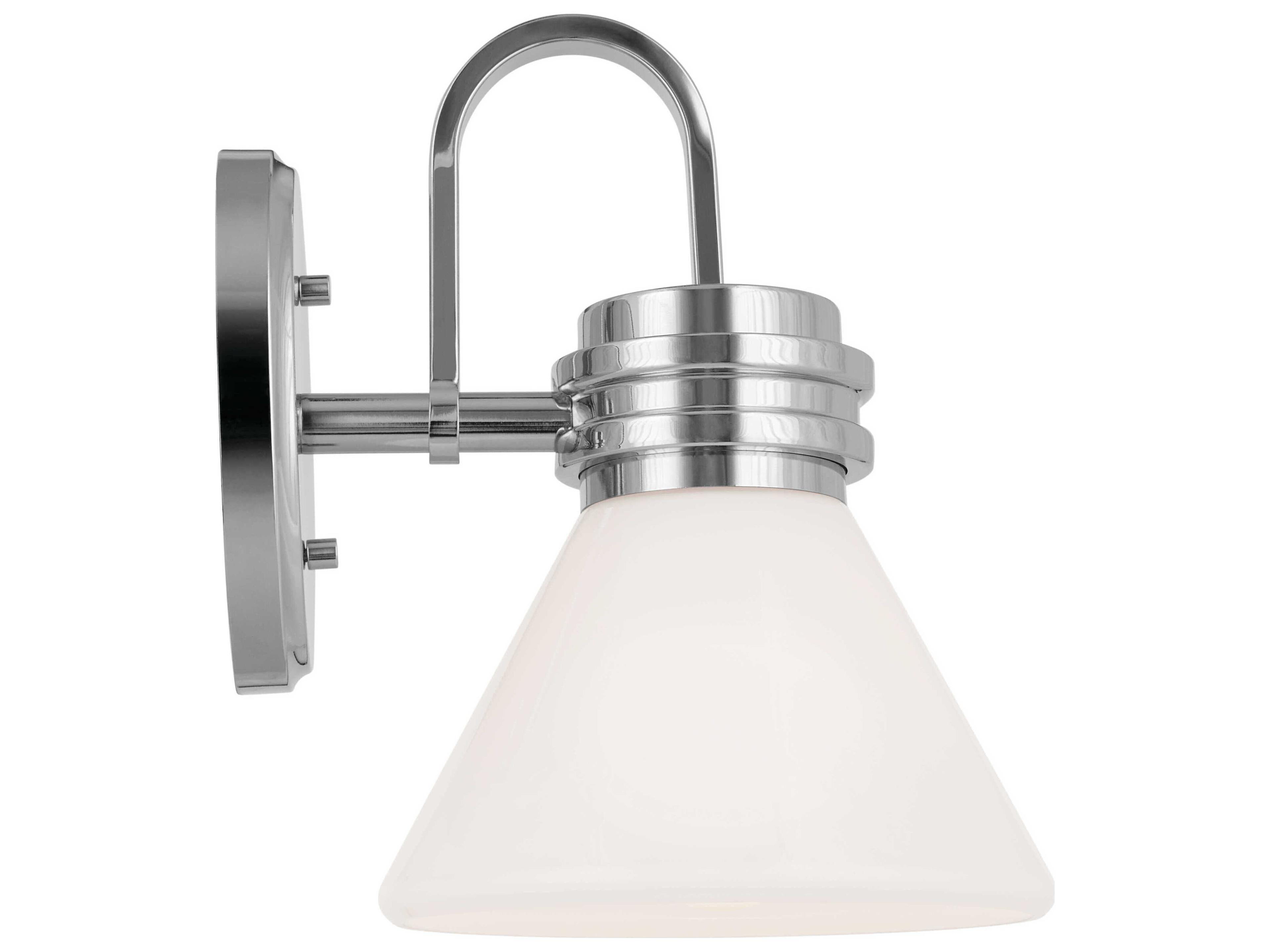 Kichler Farum 1-Light Chrome Glass Wall Sconce