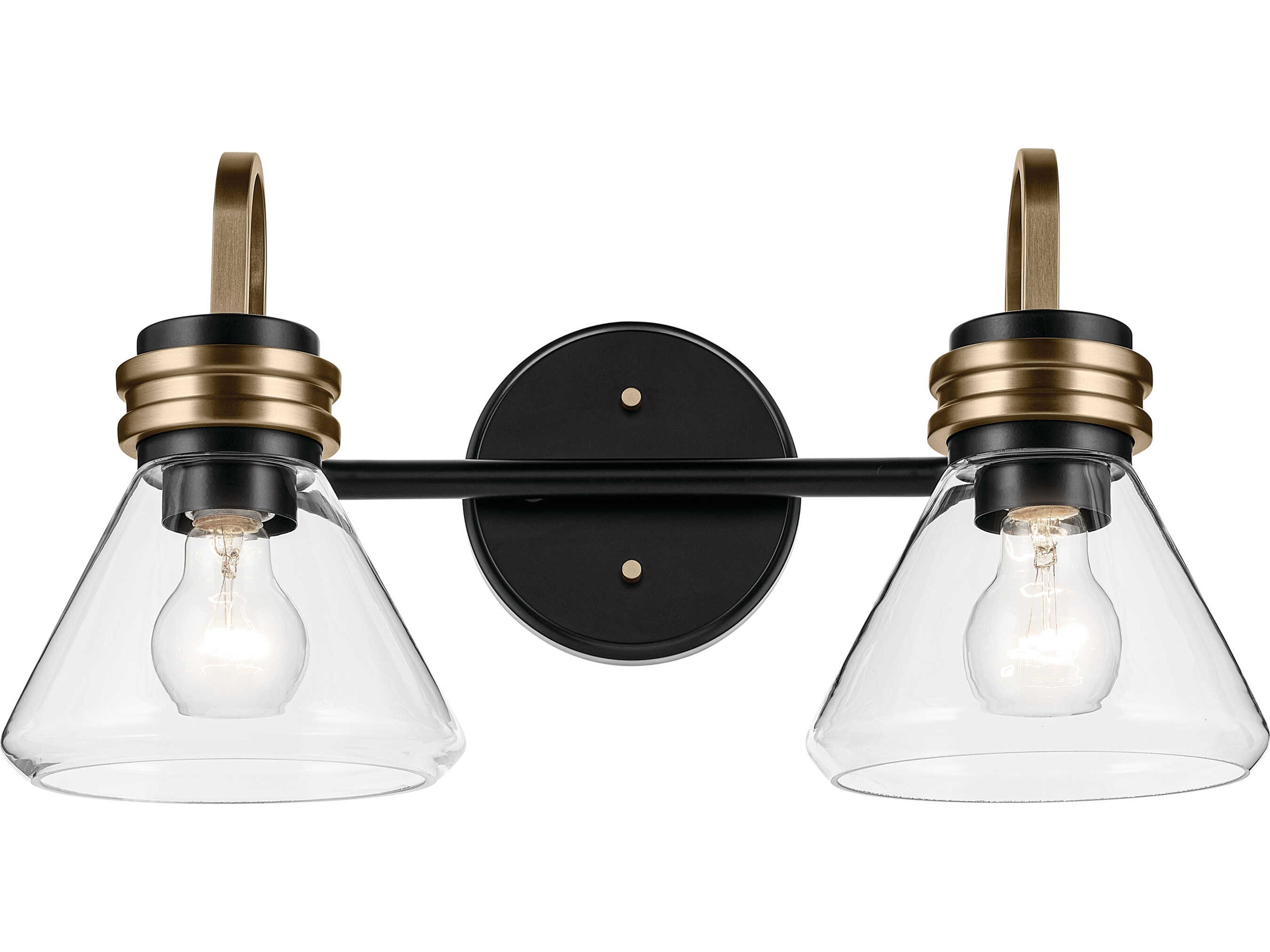 Kichler Farum 2-Light Black Vanity Light