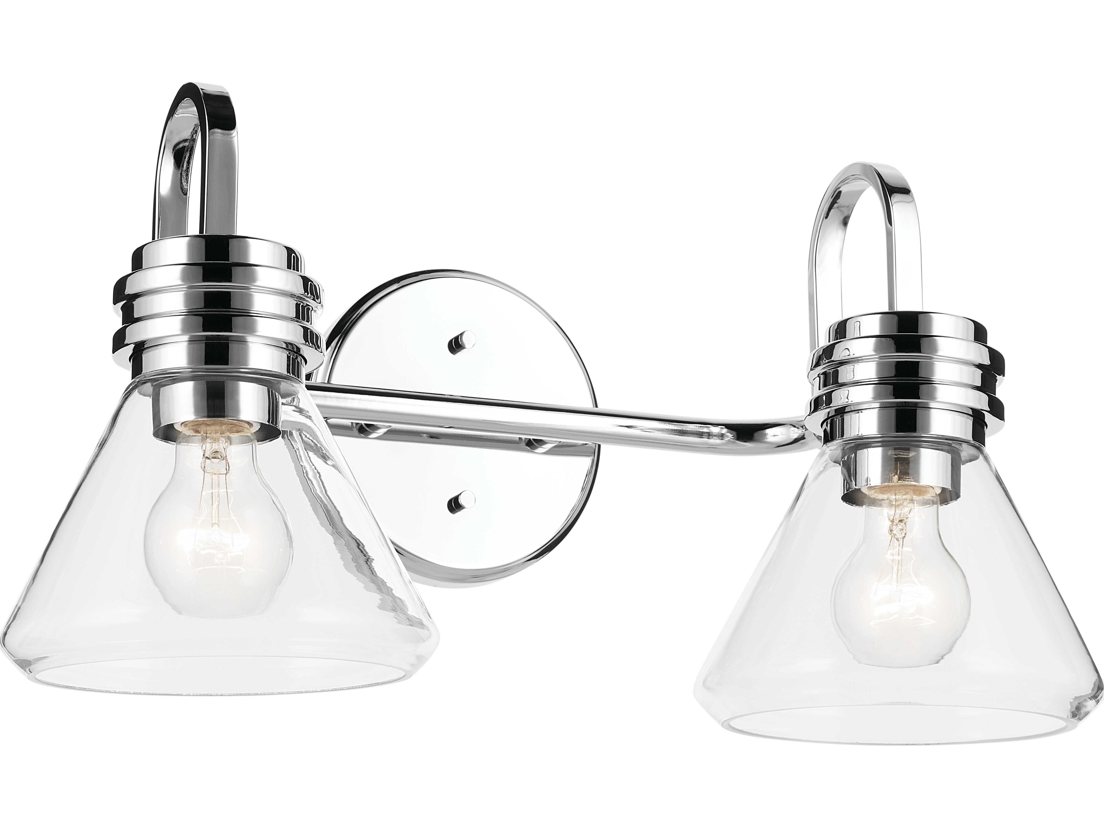 Farum 2-Light Chrome Vanity Light