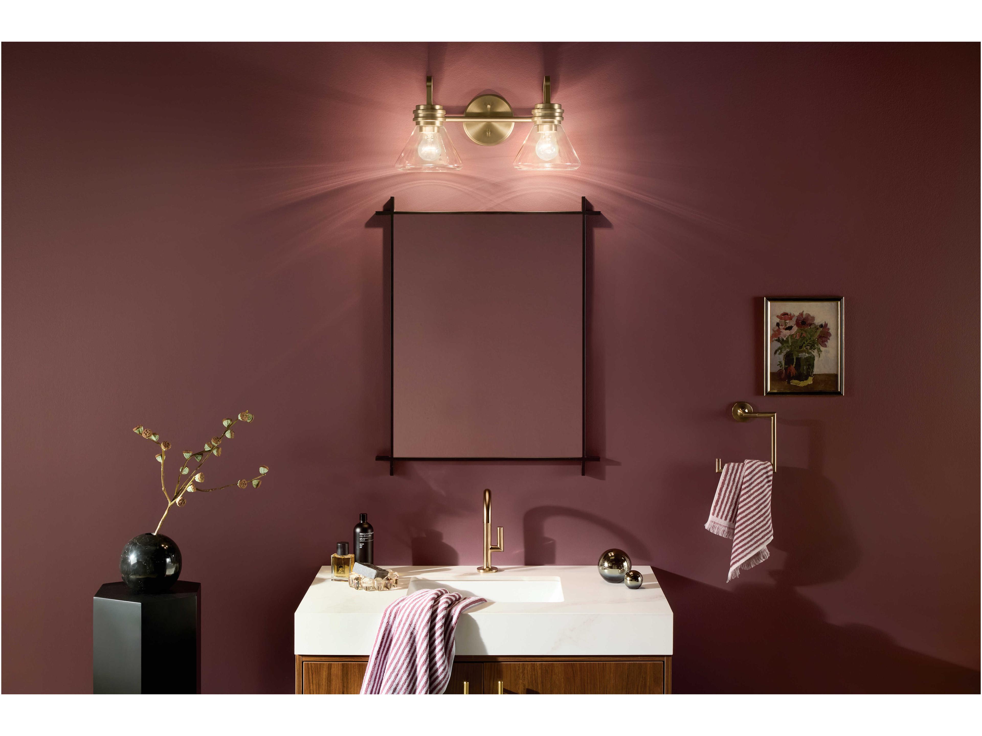 Kichler Farum 2-Light Champagne Bronze Vanity Light