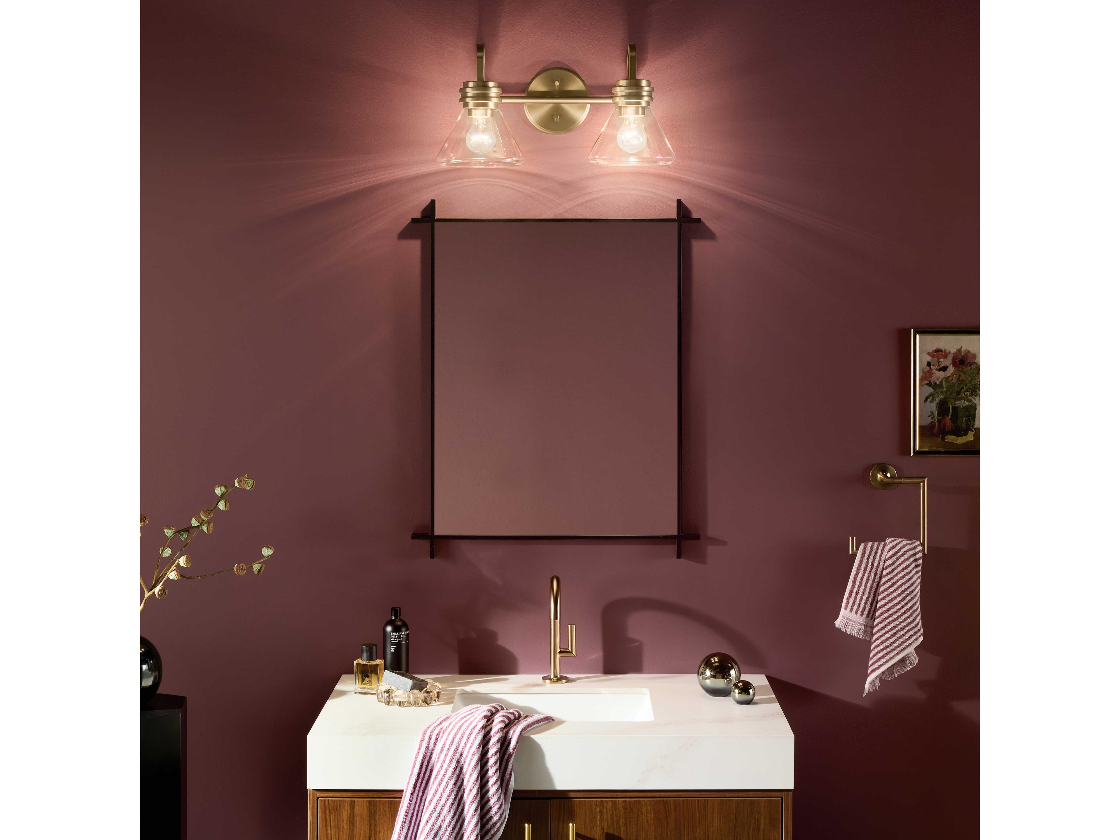 Kichler Farum 2-Light Champagne Bronze Vanity Light