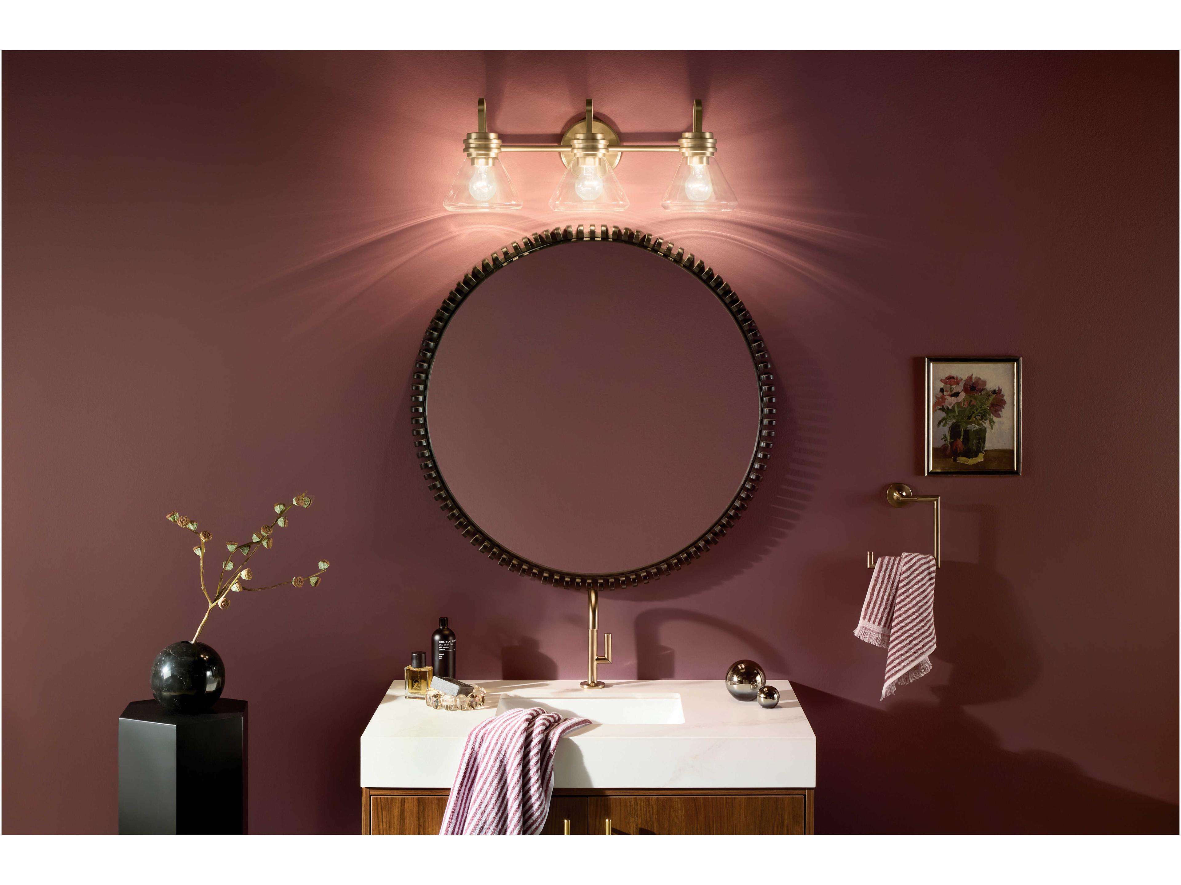 Kichler Farum 3-Light Champagne Bronze Vanity Light