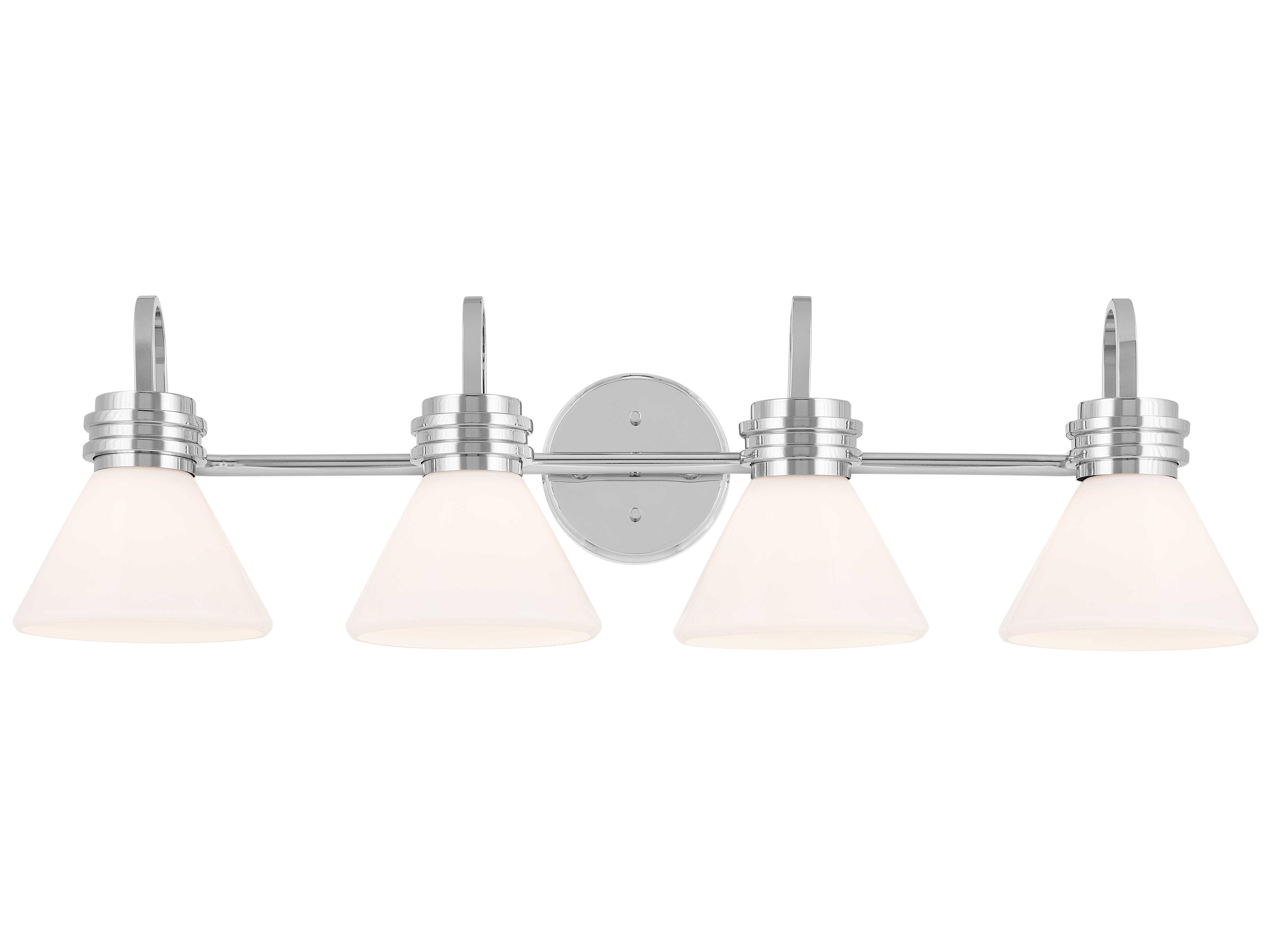 Kichler Farum 4-Light Chrome Glass Vanity Light