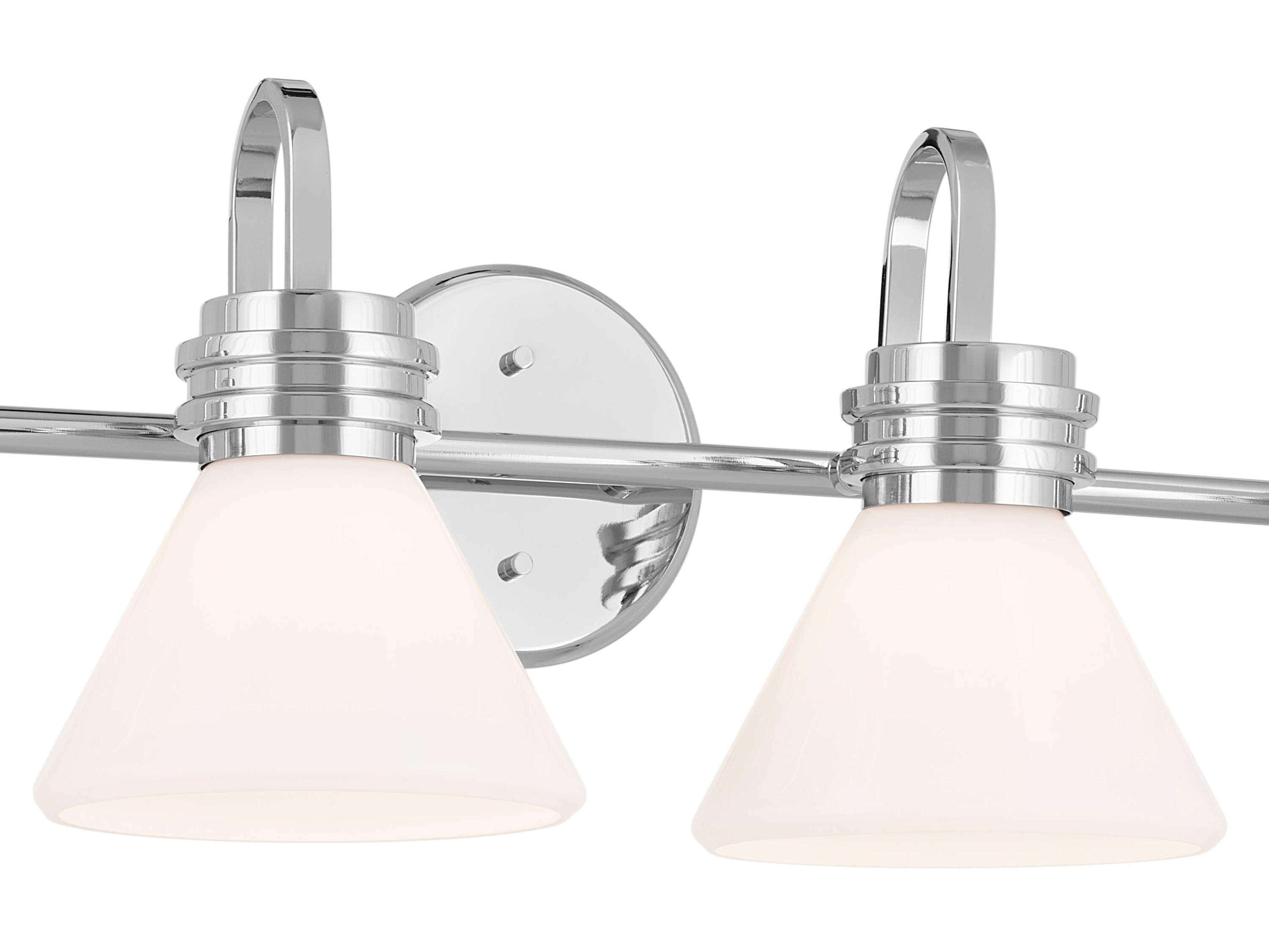 Kichler Farum 4-Light Chrome Glass Vanity Light