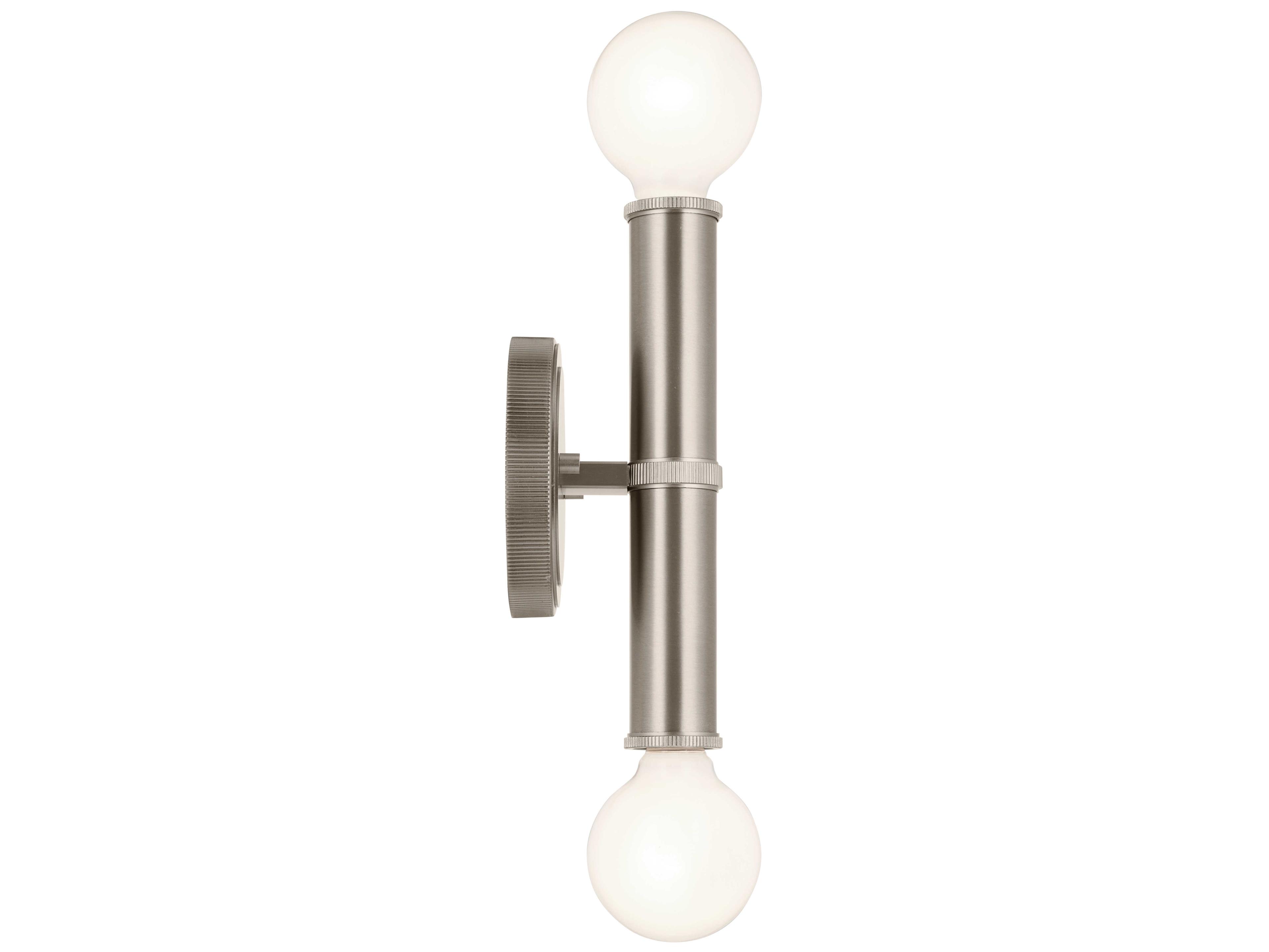 Kichler Torche 2-Light Brushed Nickel Wall Sconce