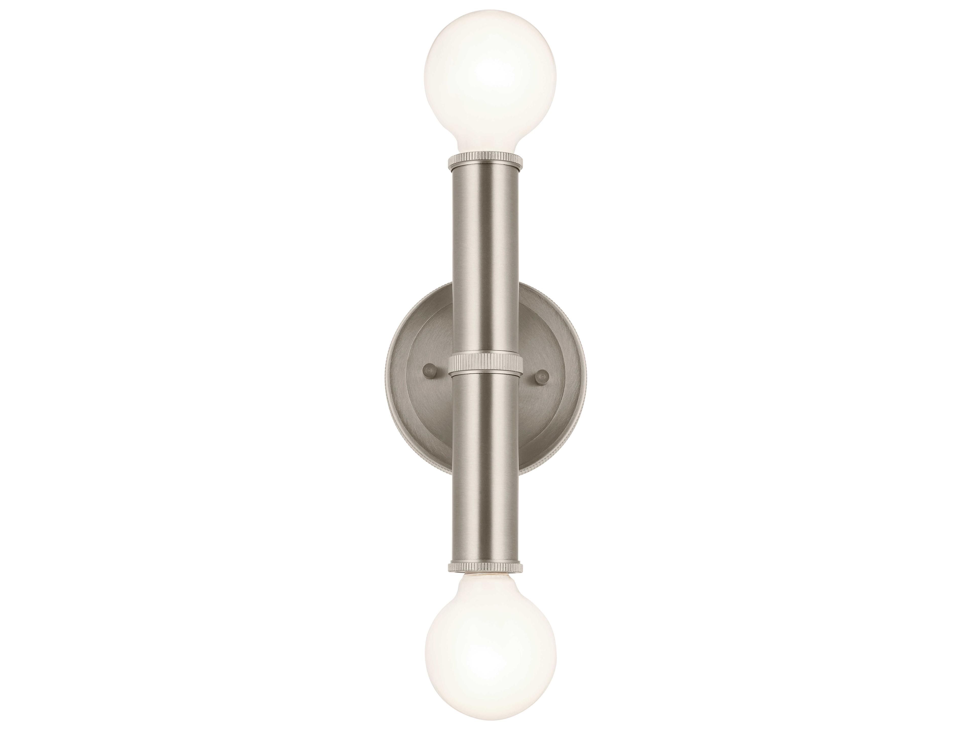 Kichler Torche 2-Light Brushed Nickel Wall Sconce