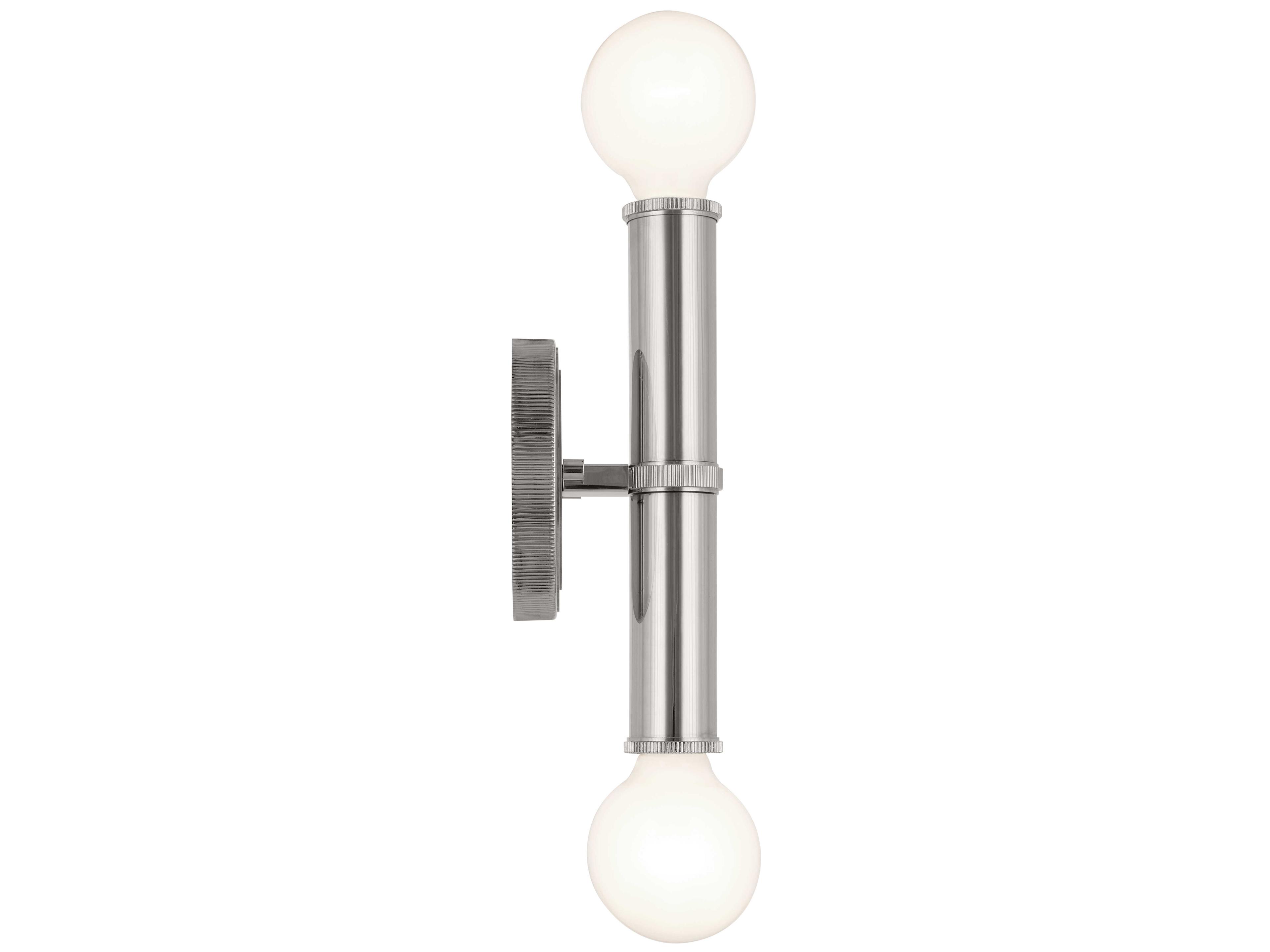 Kichler Torche 2-Light Polished Nickel Wall Sconce
