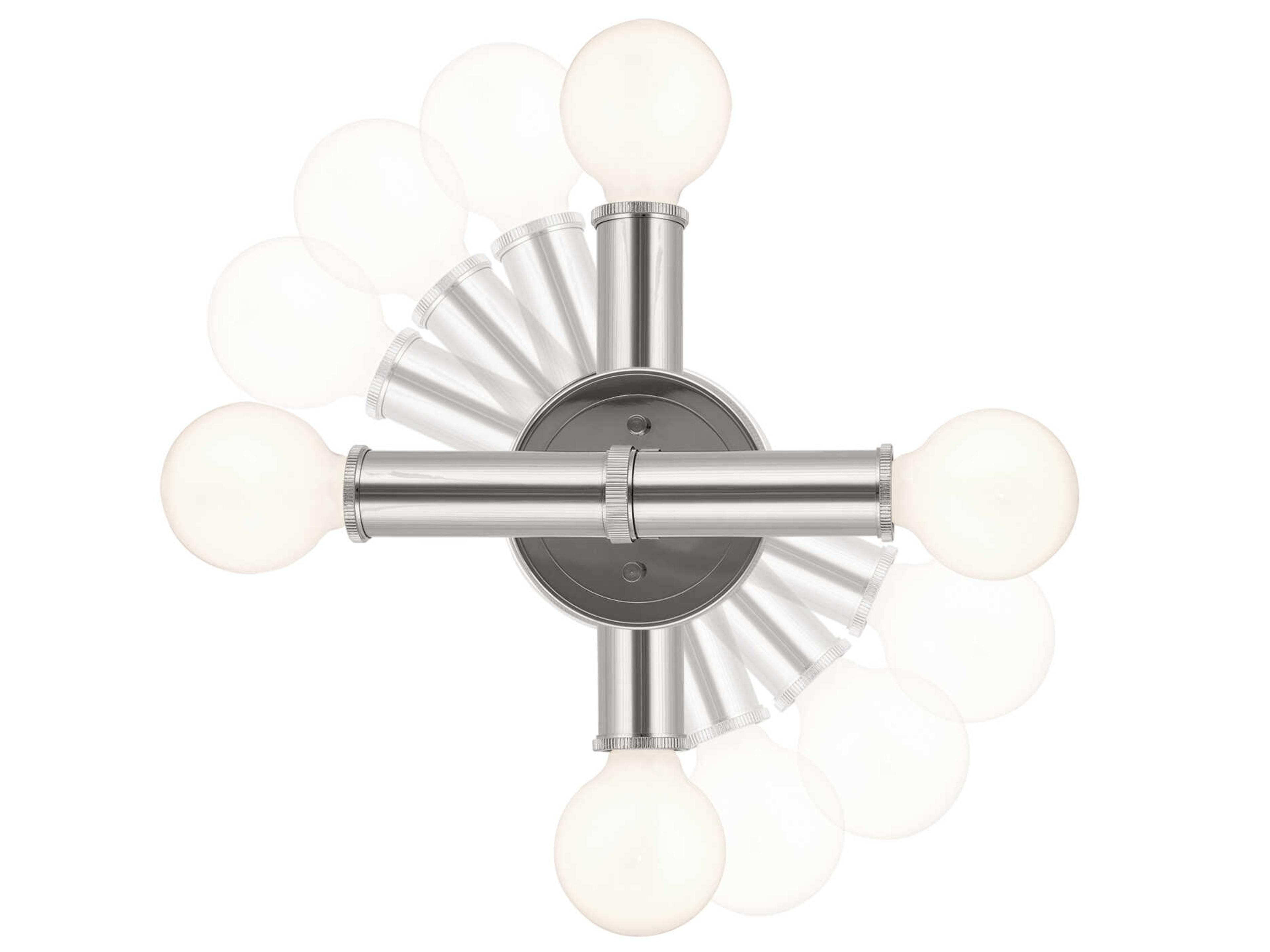 Kichler Torche 2-Light Polished Nickel Wall Sconce