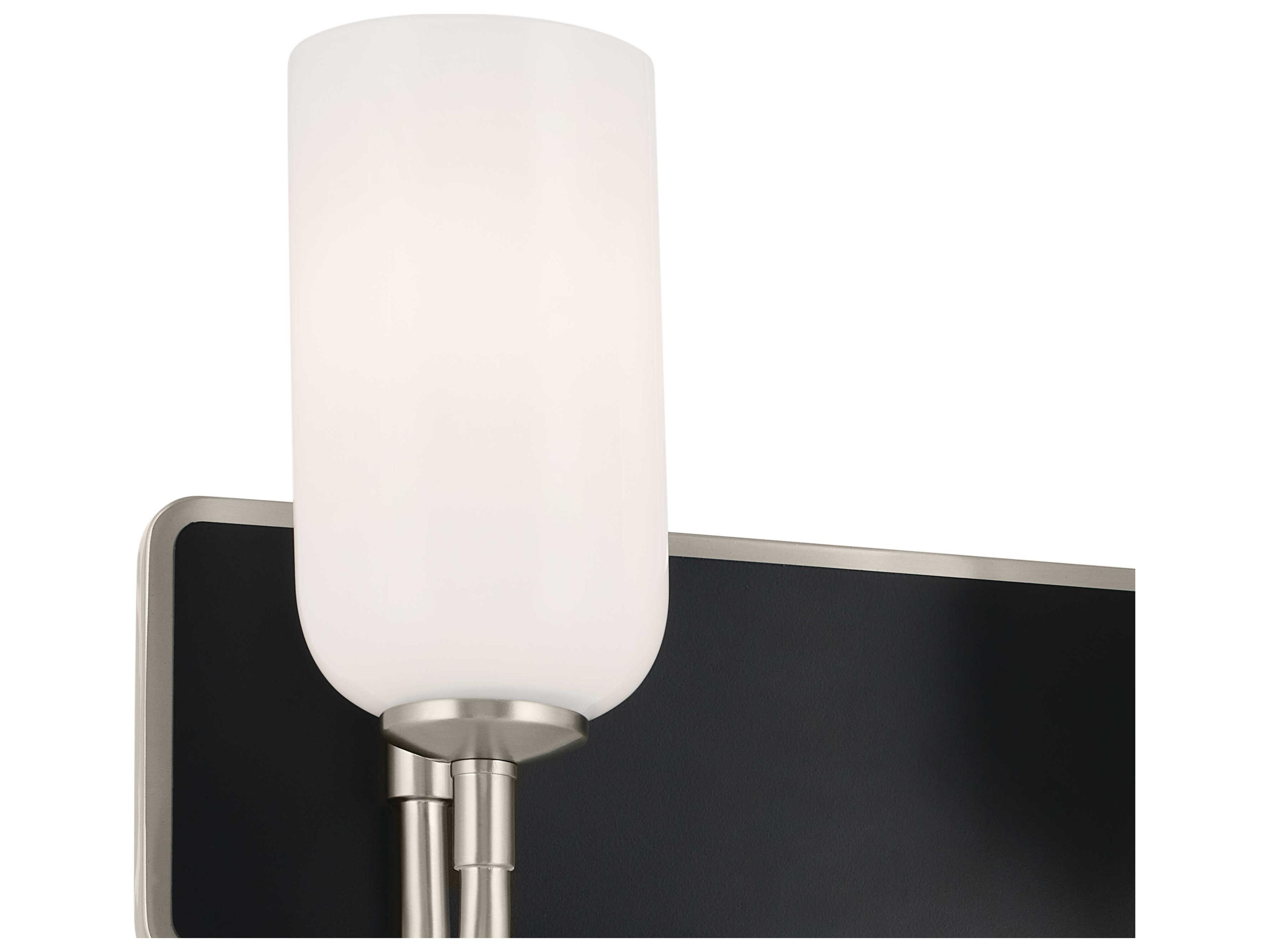 Kichler Solia 3-Light Brushed Nickel Glass Vanity Light