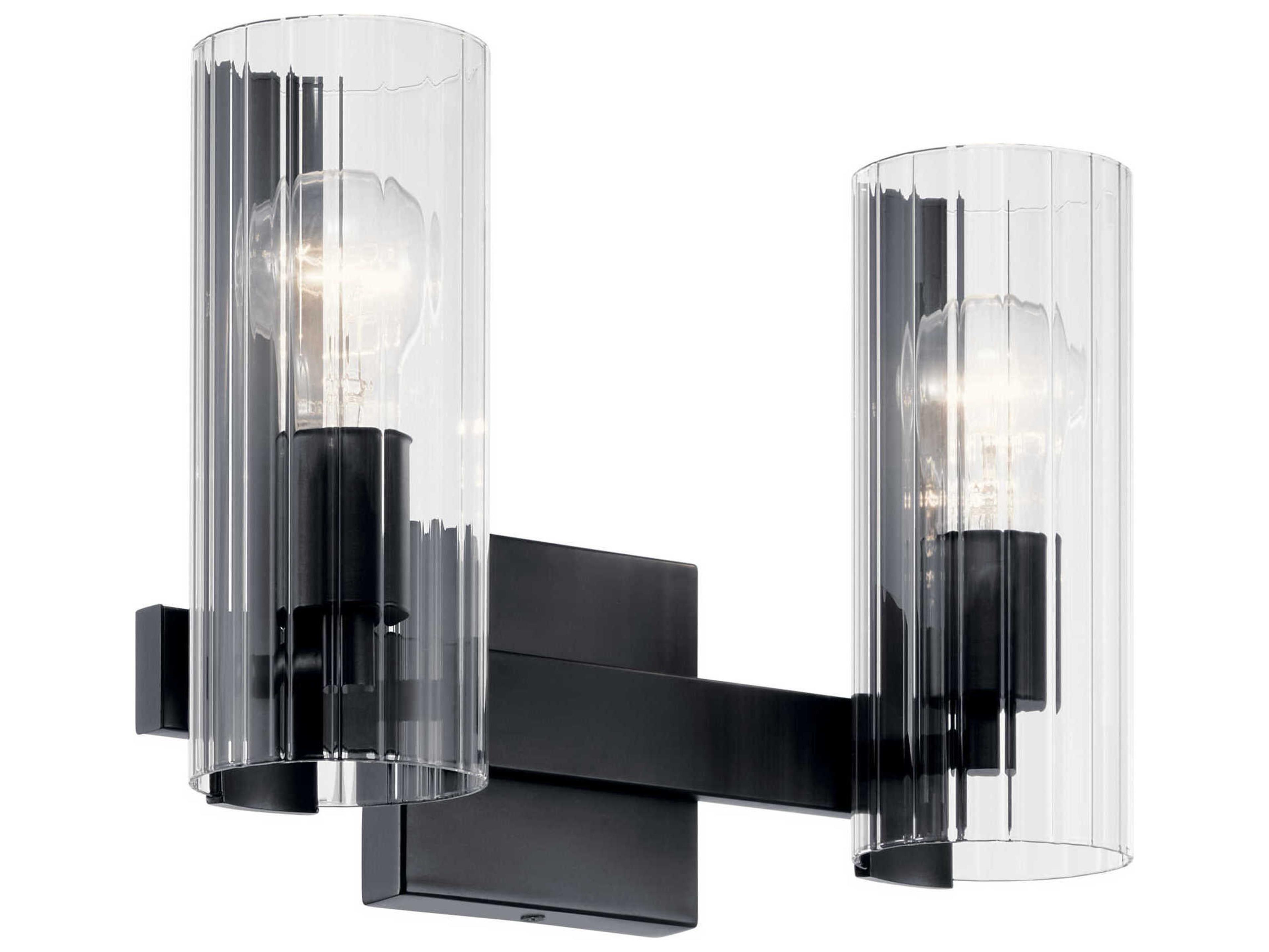 Kichler Jemsa 2-Light Black Vanity Light