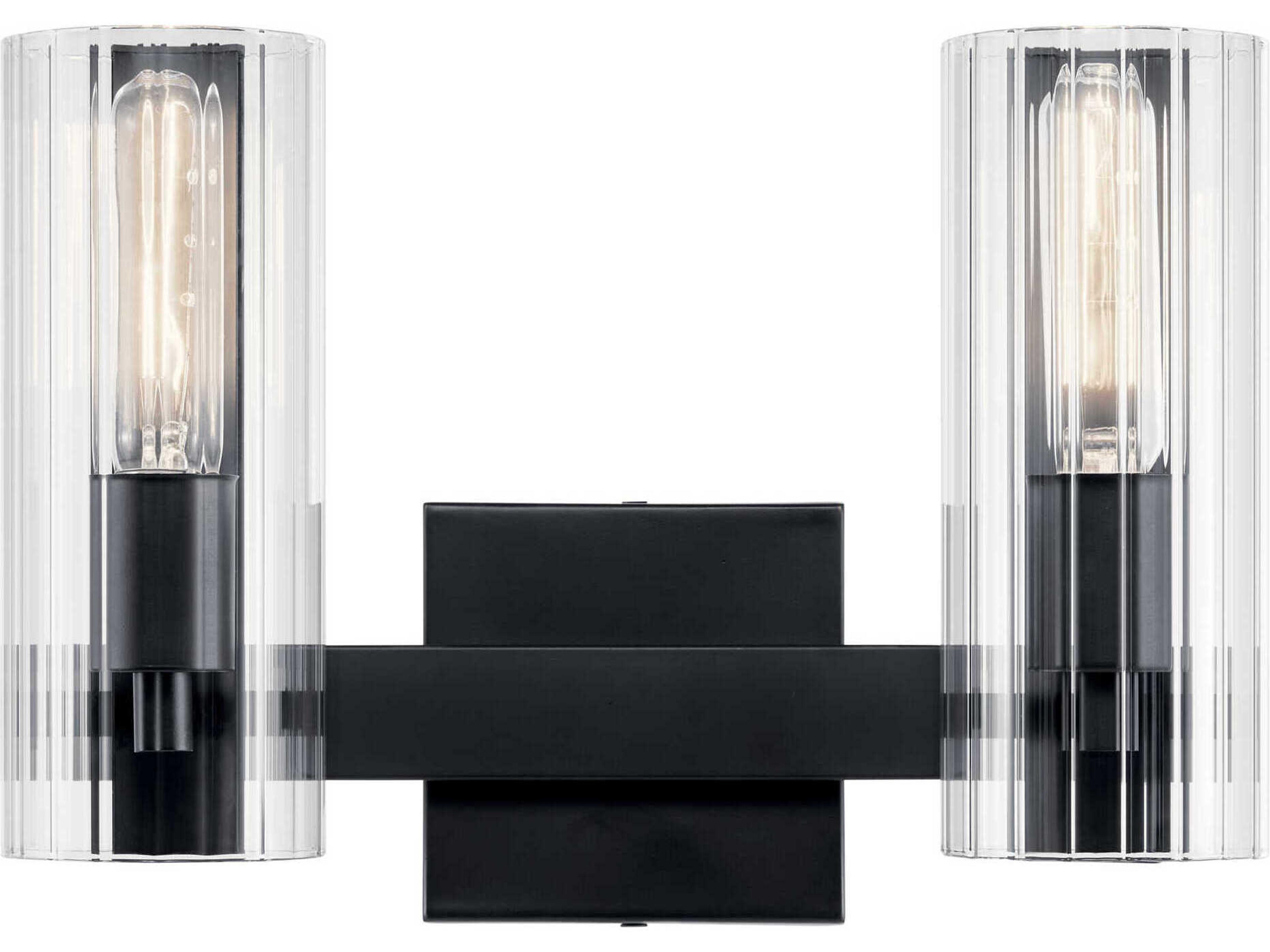 Kichler Jemsa 2-Light Black Vanity Light
