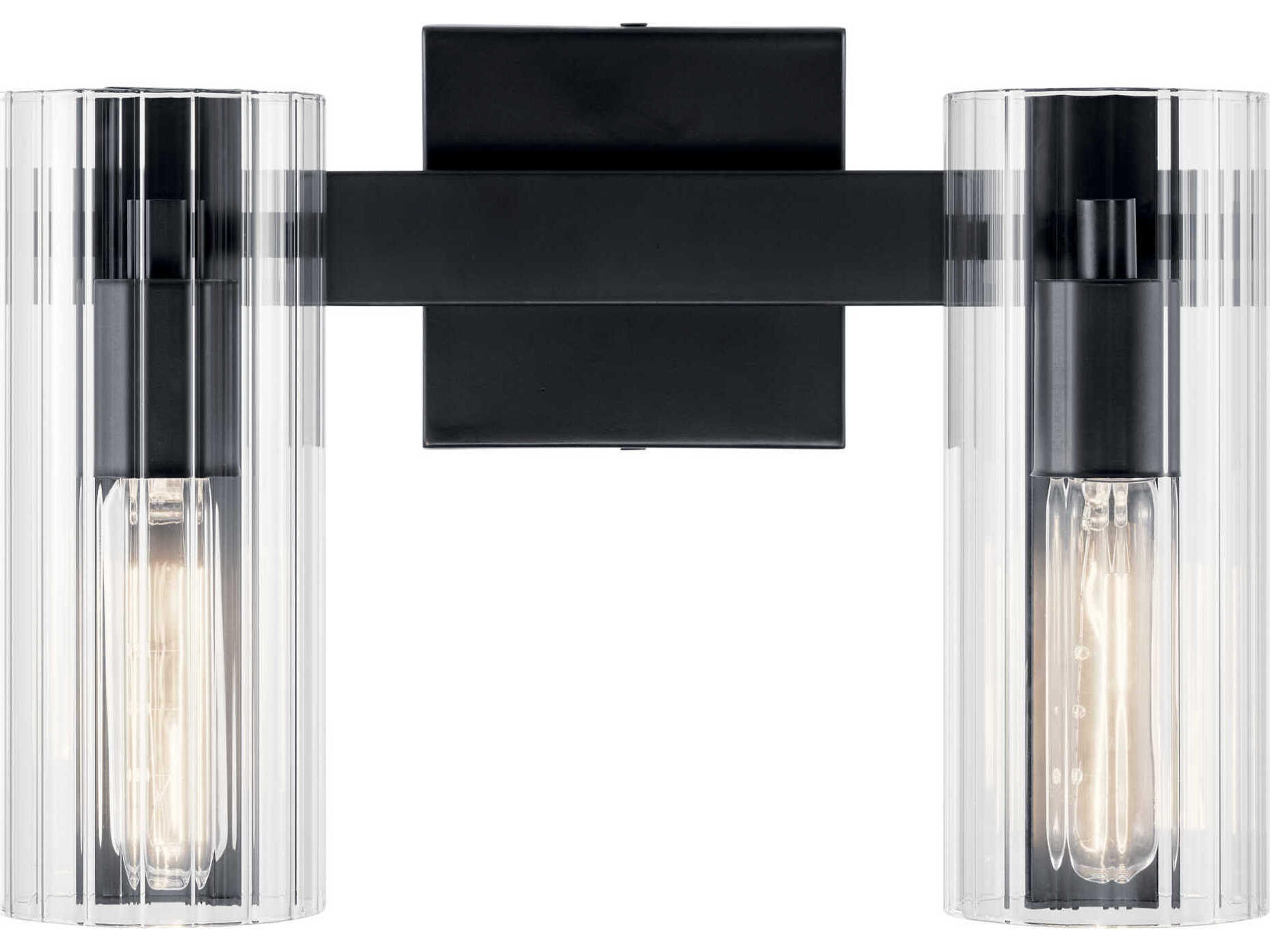 Kichler Jemsa 2-Light Black Vanity Light