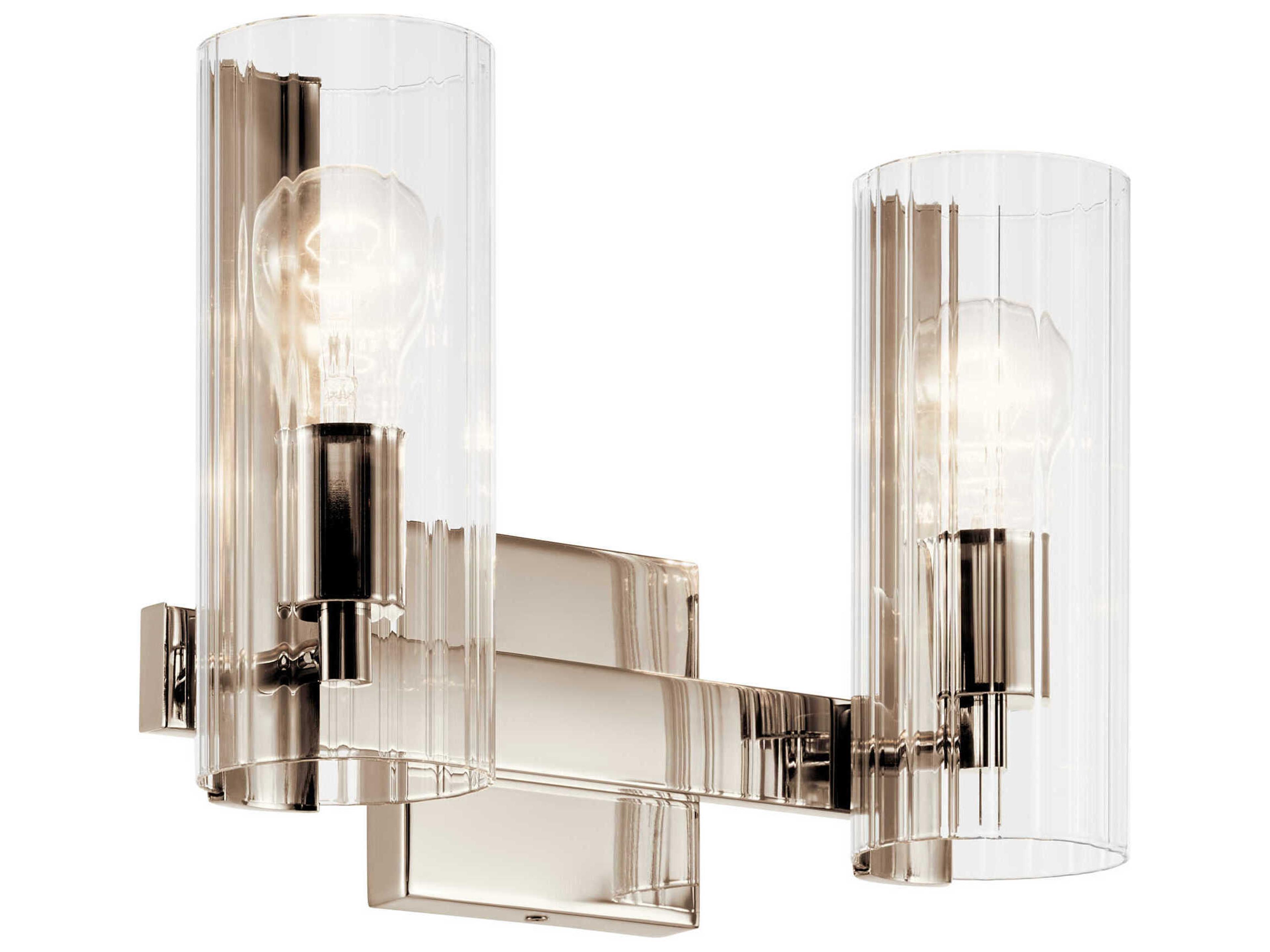 Kichler Jemsa 2-Light Polished Nickel Vanity Light