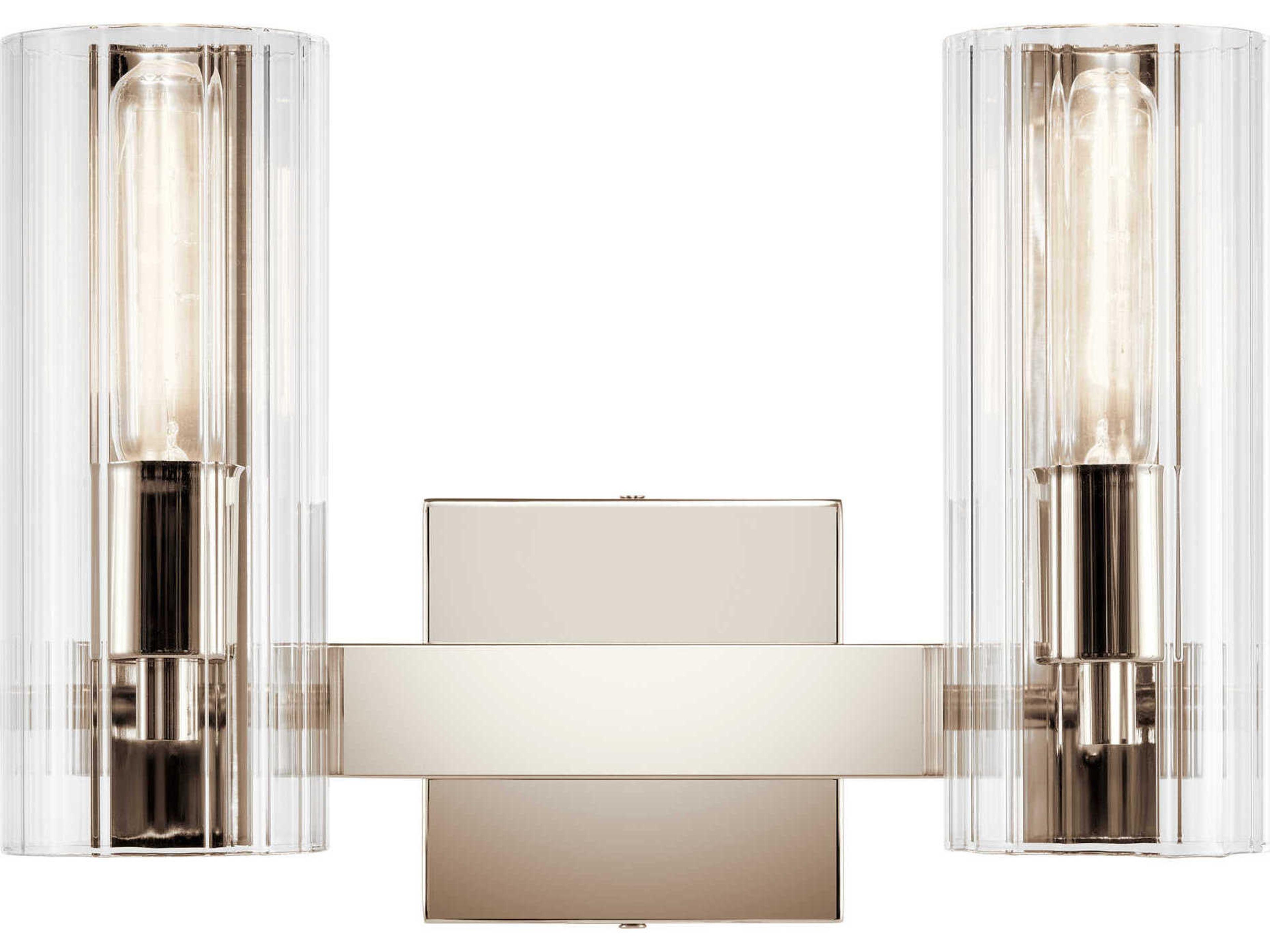 Kichler Jemsa 2-Light Polished Nickel Vanity Light