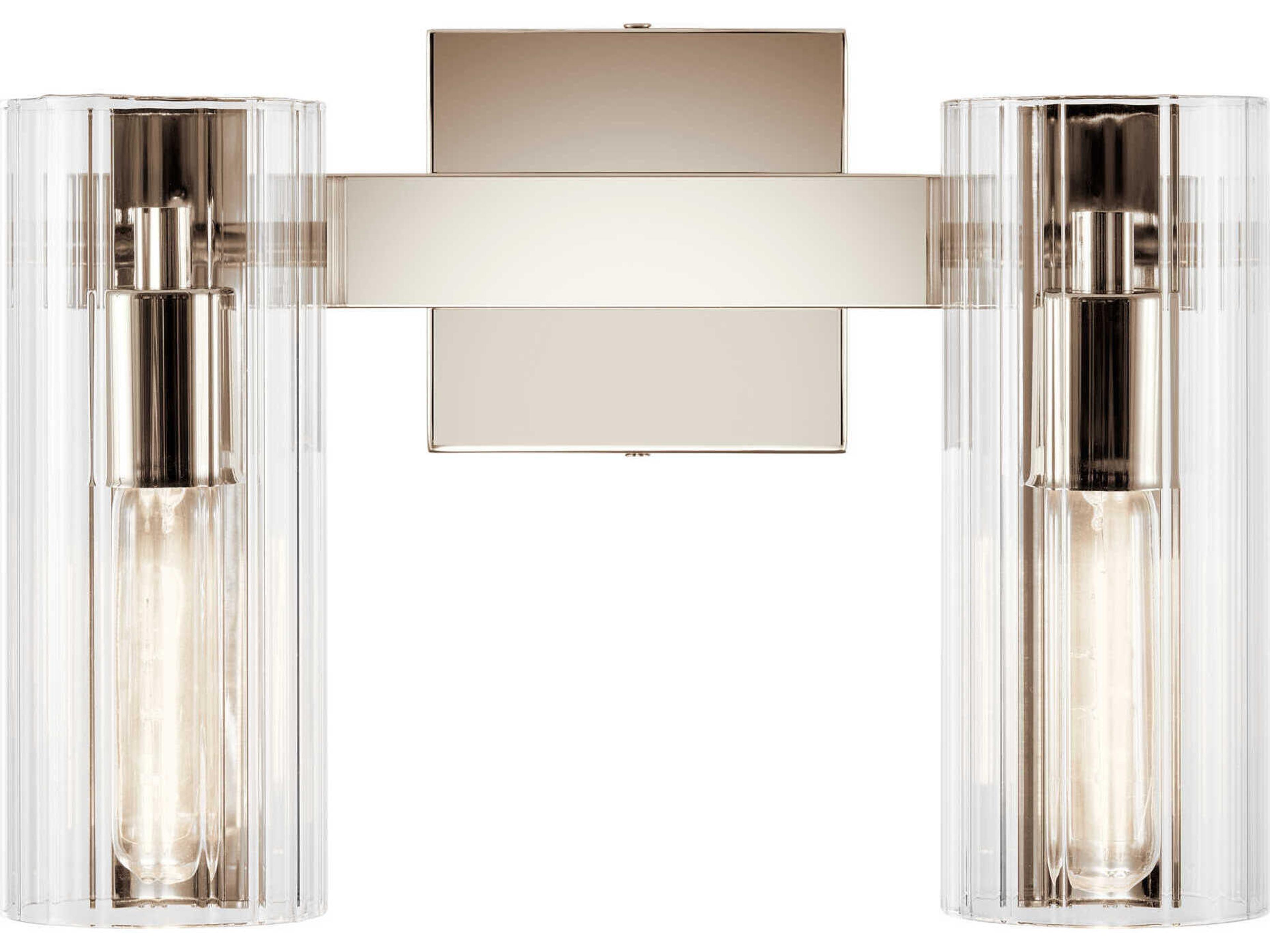 Kichler Jemsa 2-Light Polished Nickel Vanity Light