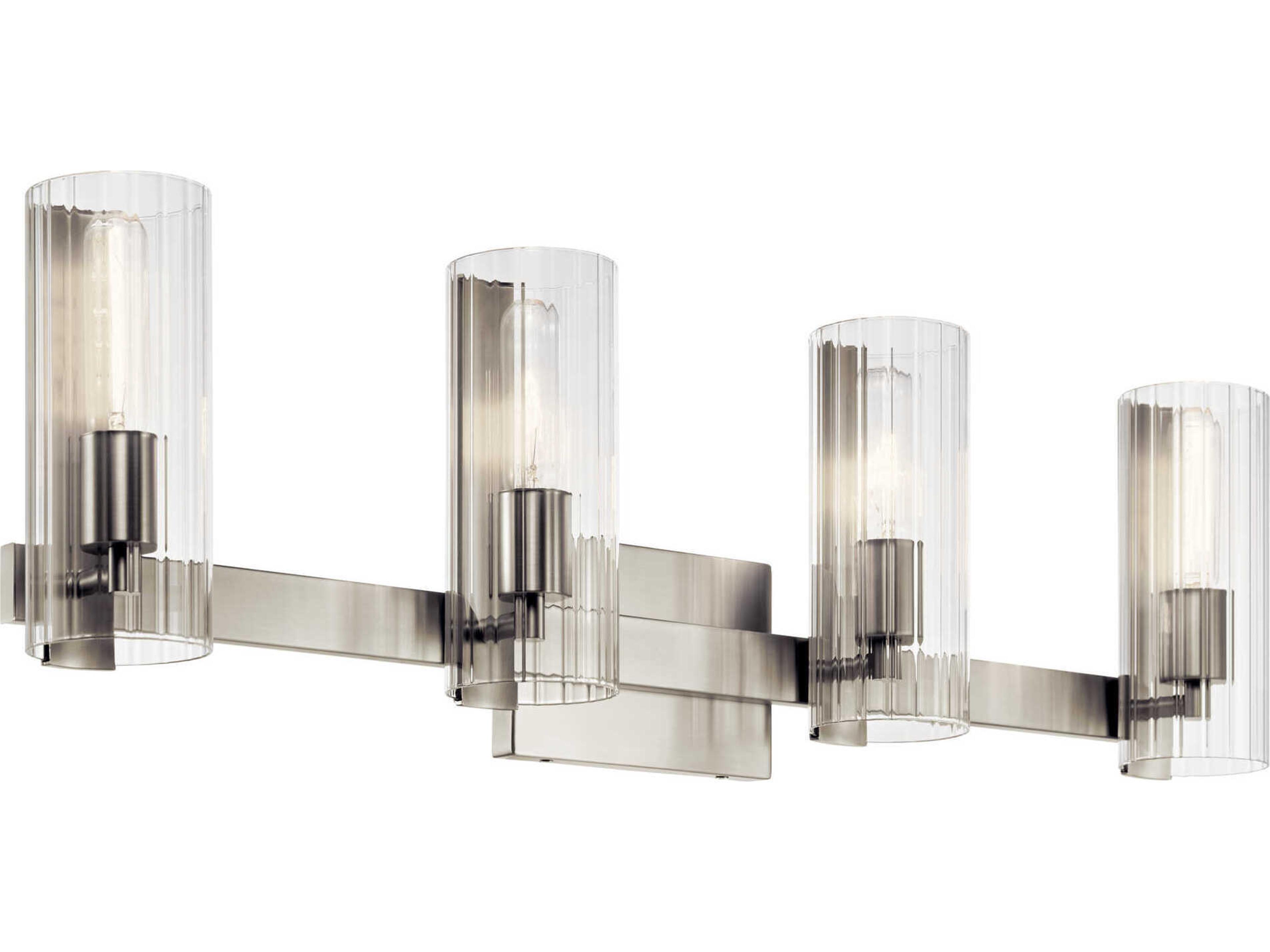 Jemsa 4-Light Brushed Nickel Vanity Light