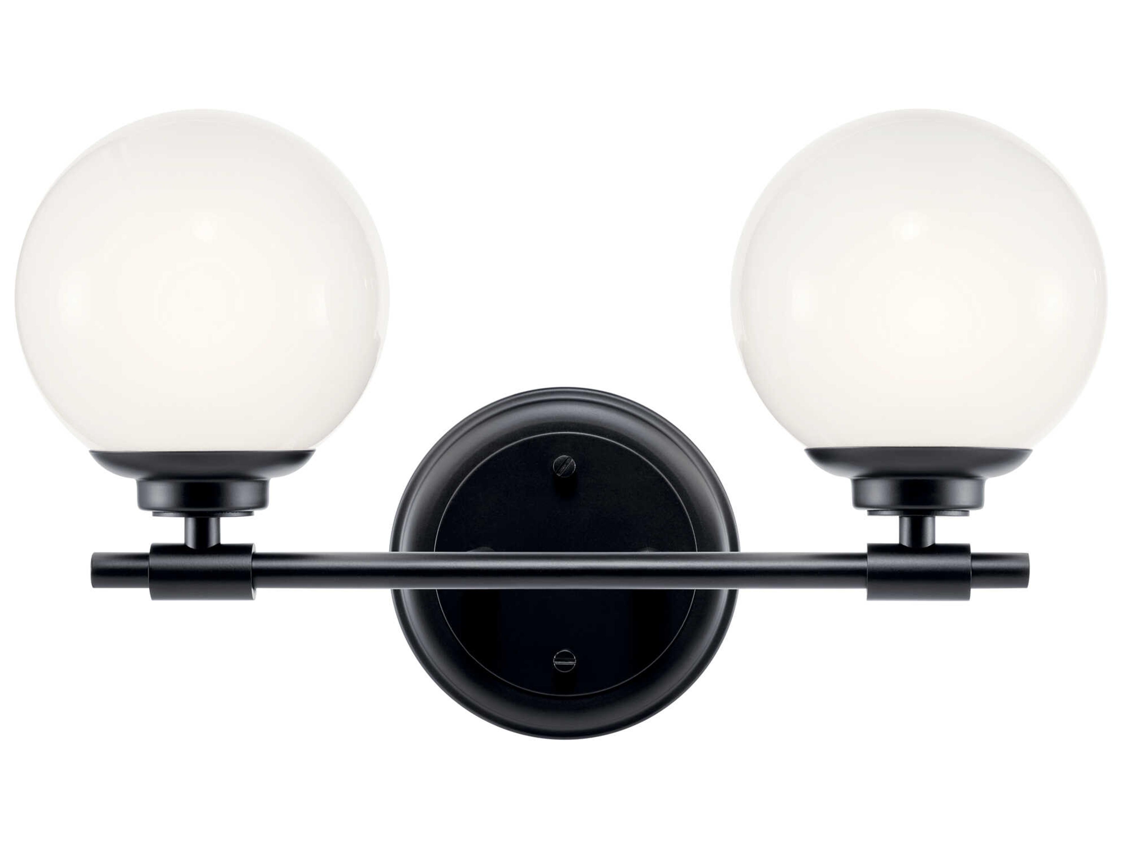 Kichler Benno 2-Light Black Vanity Light