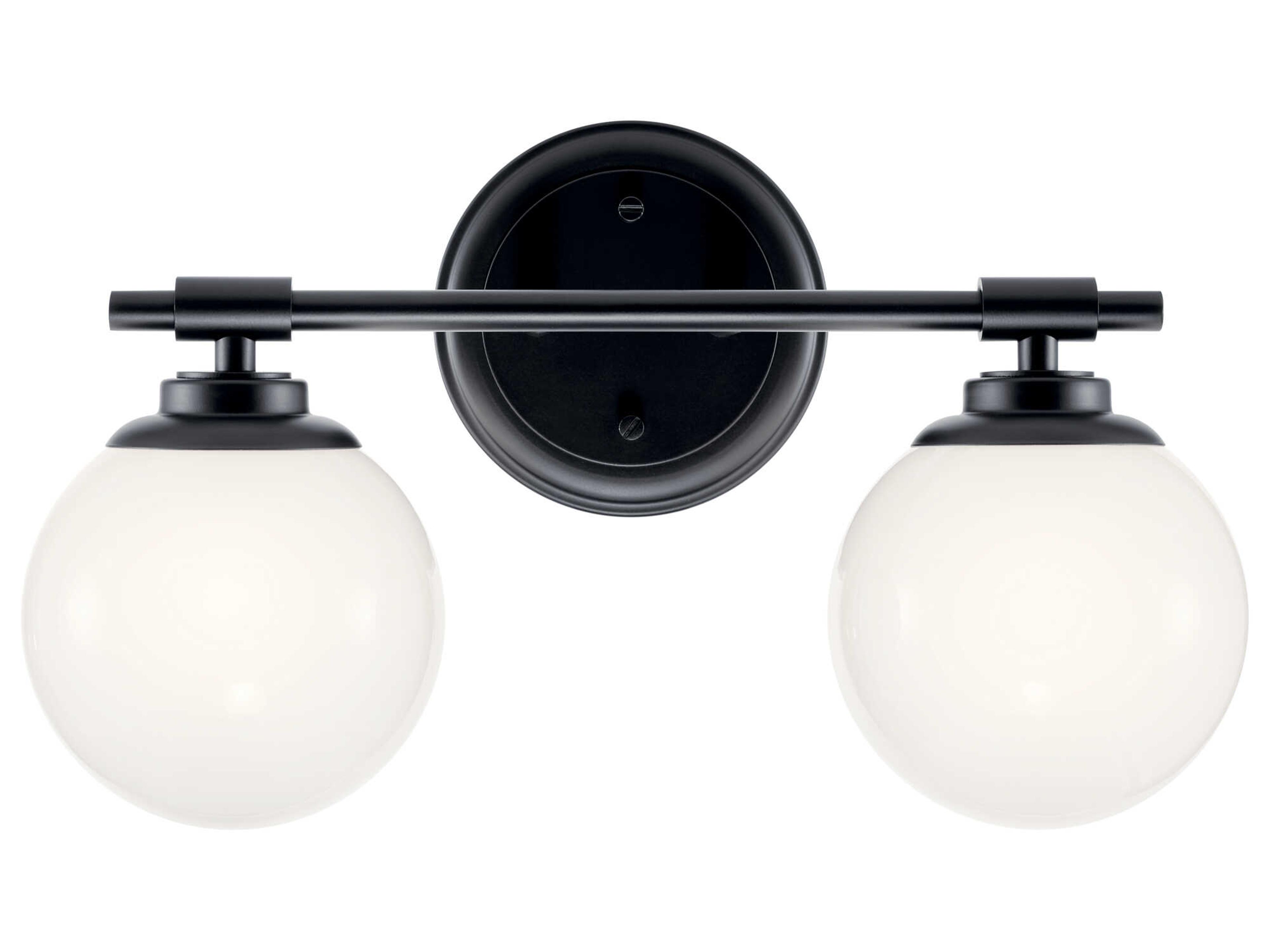 Kichler Benno 2-Light Black Vanity Light