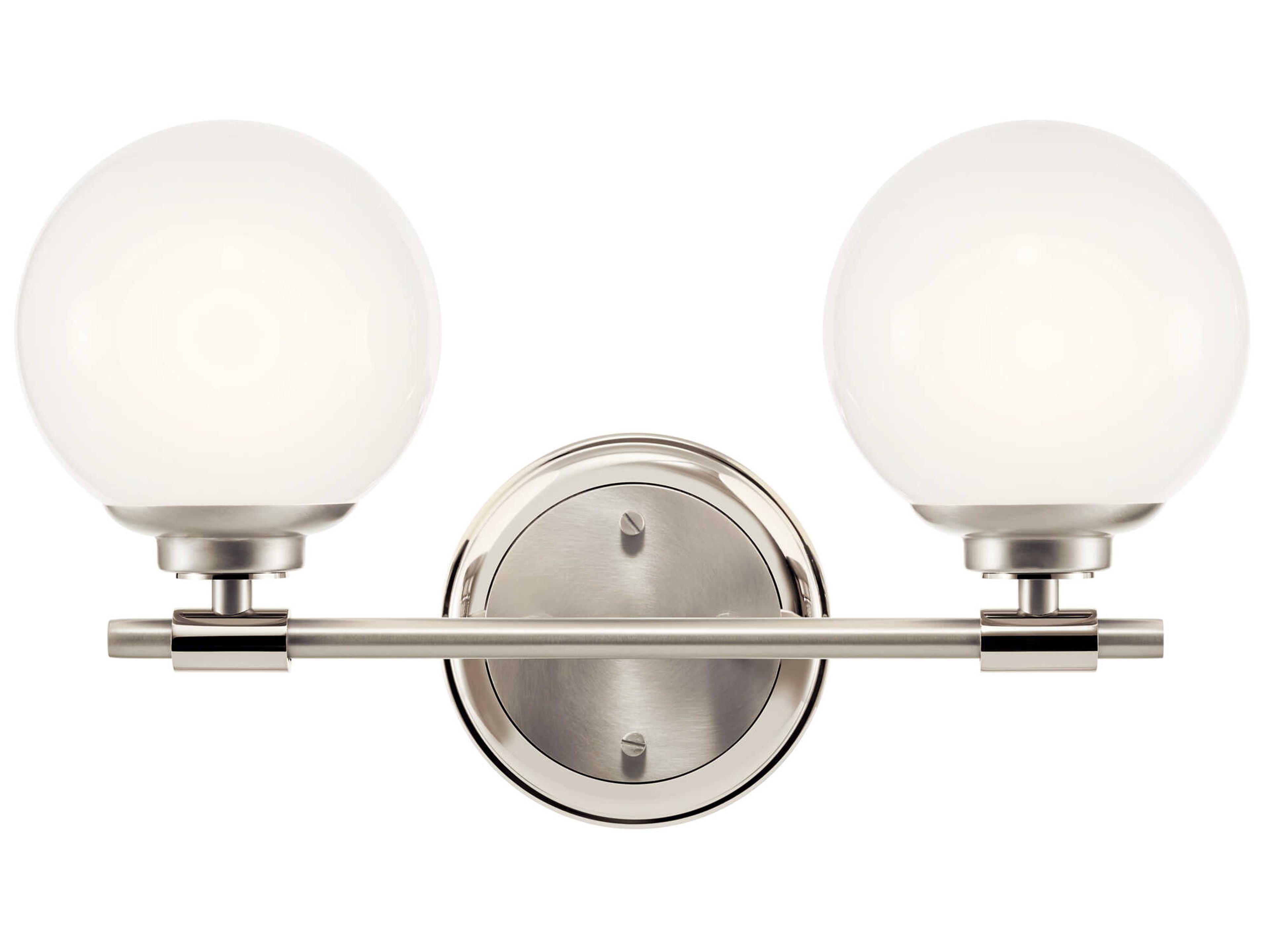 Kichler Benno 2-Light Polished Nickel Vanity Light