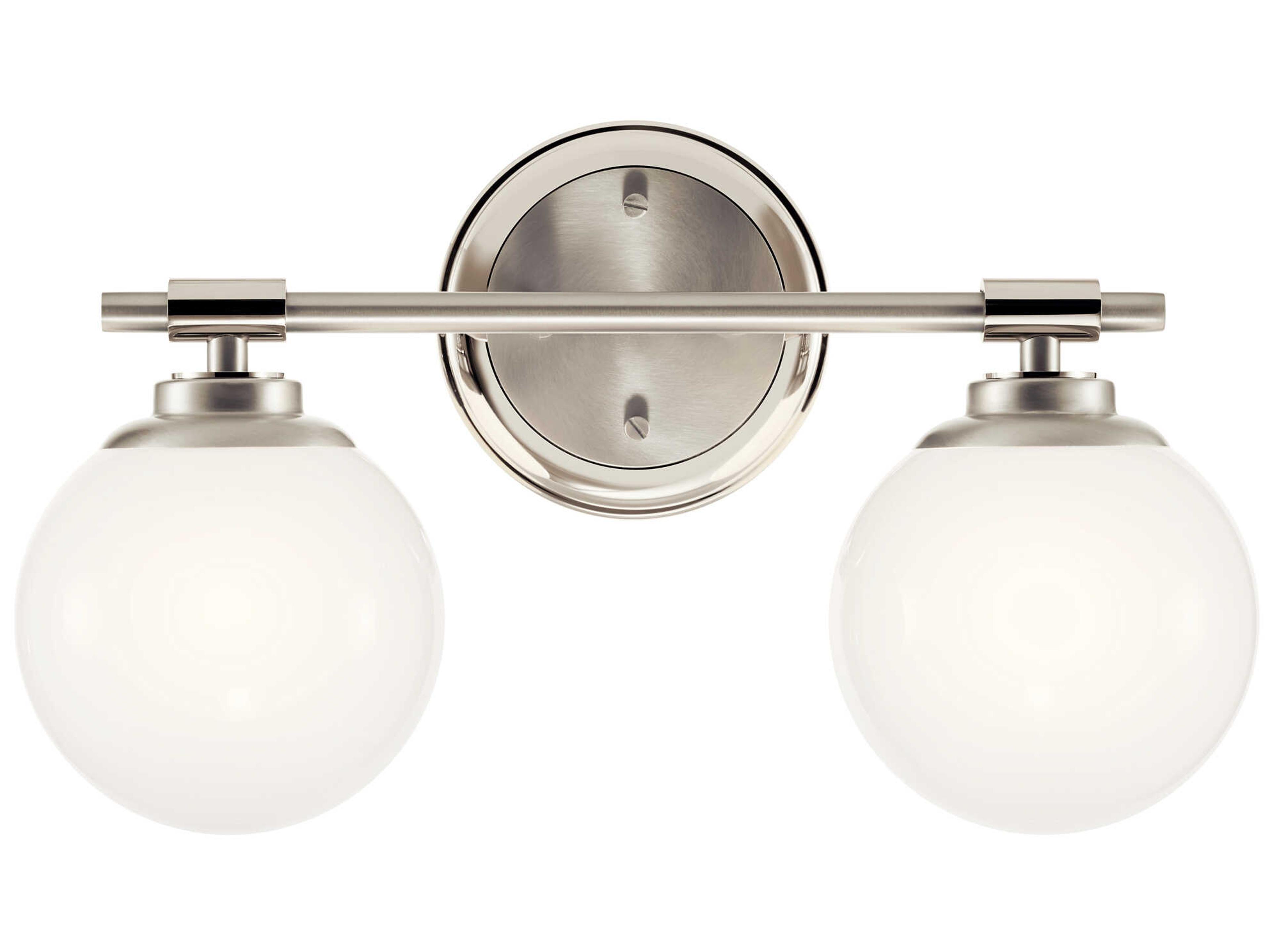 Kichler Benno 2-Light Polished Nickel Vanity Light