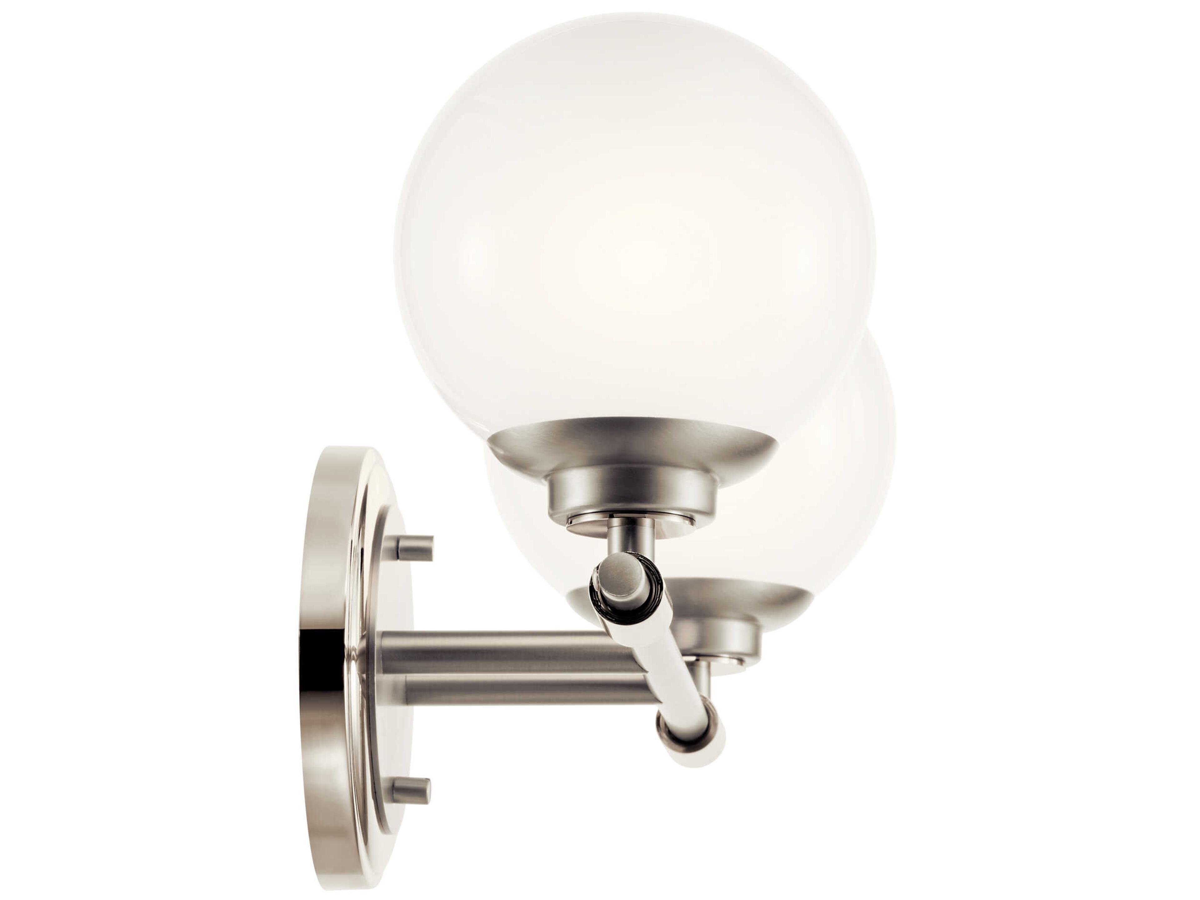Kichler Benno 2-Light Polished Nickel Vanity Light