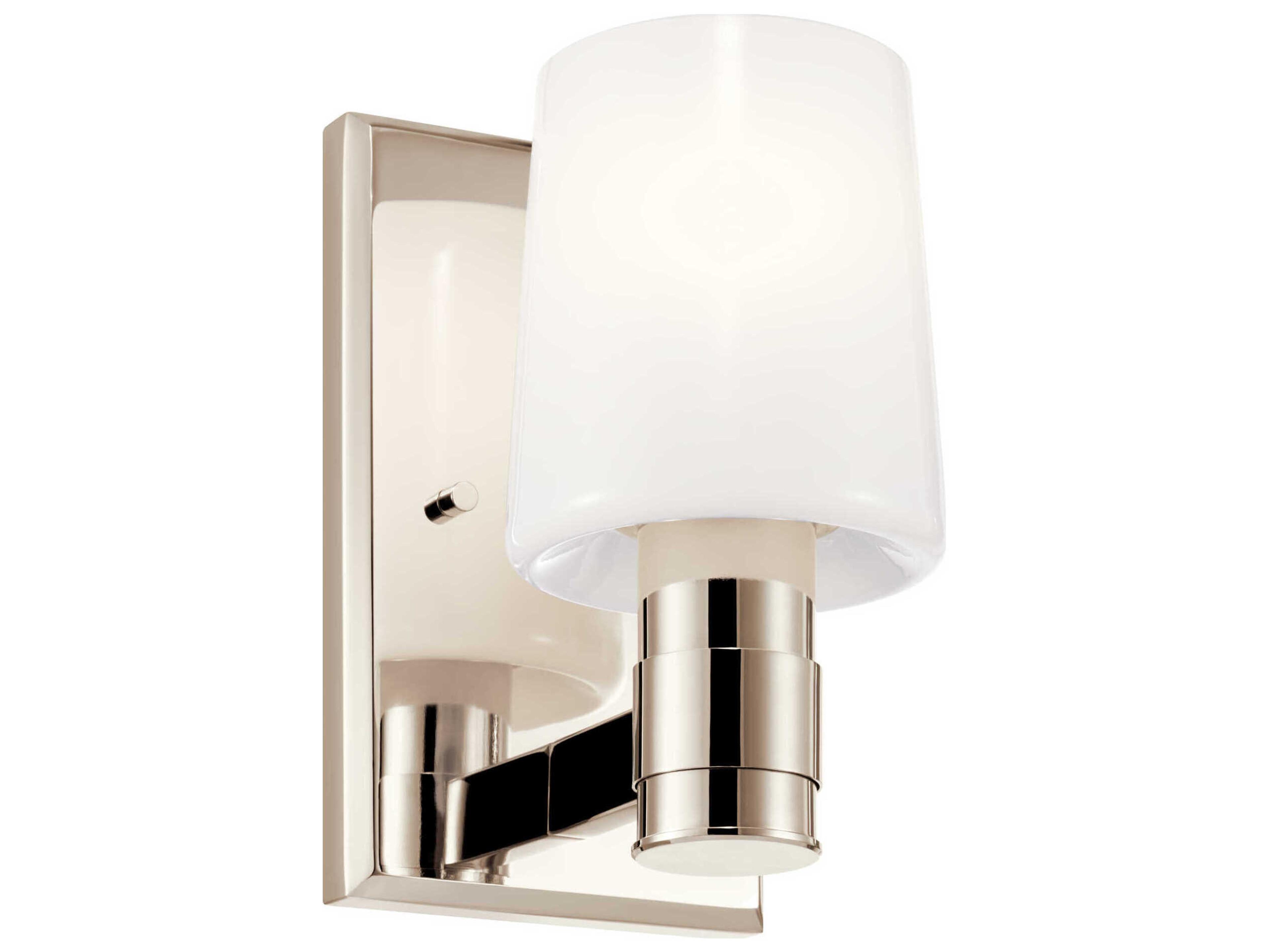 Adani 1-Light Polished Nickel Wall Sconce