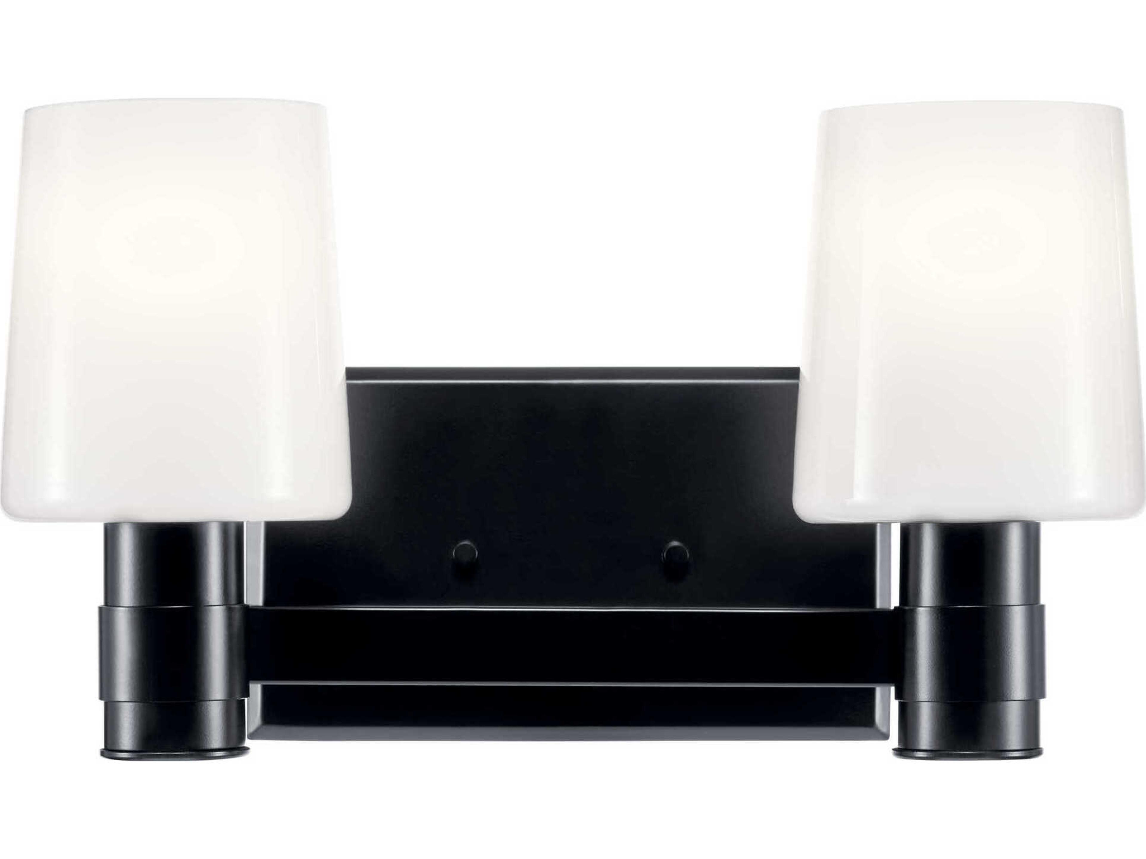 Kichler Adani 2-Light Black Vanity Light