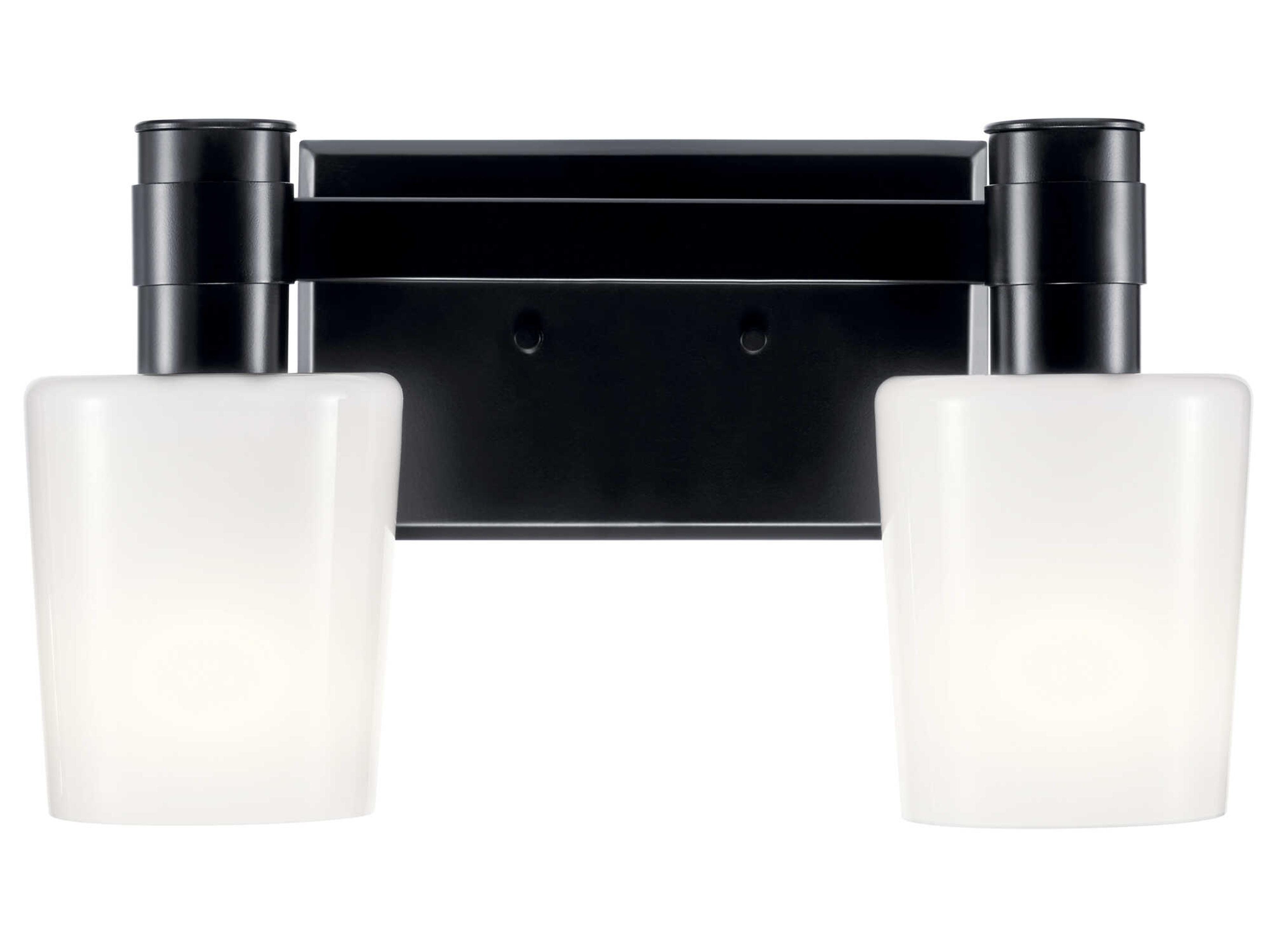 Kichler Adani 2-Light Black Vanity Light